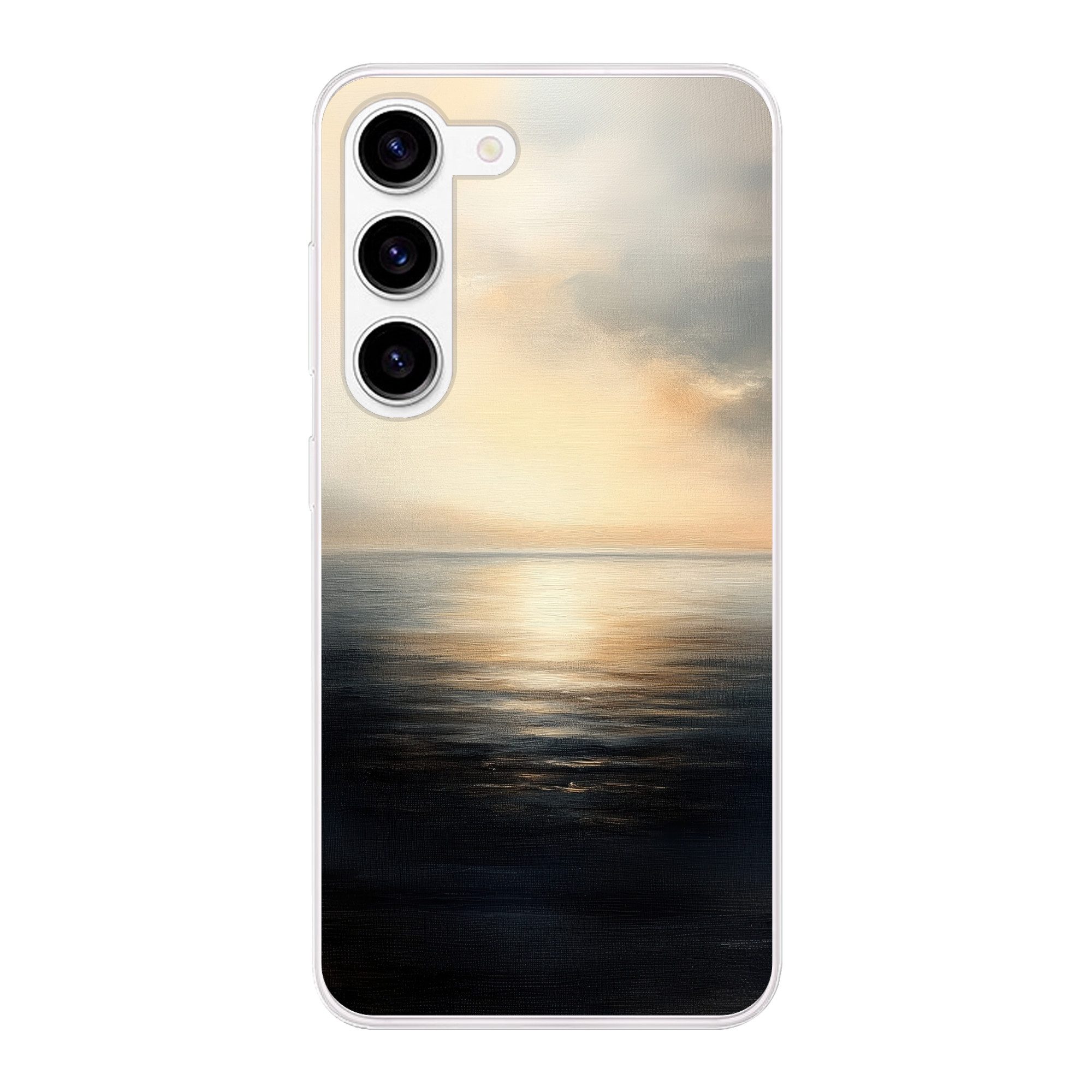 MuchoWow Handyhülle für Samsung Galaxy S23 Sonne - Horizont - Meer, Phone Case, Silikon, Schutzhülle Dünn