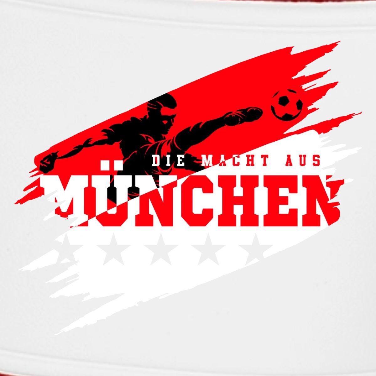 Spreadshirt Die Macht Aus München Ultra Fußball Fan Badelatschen Herren Badeschuh