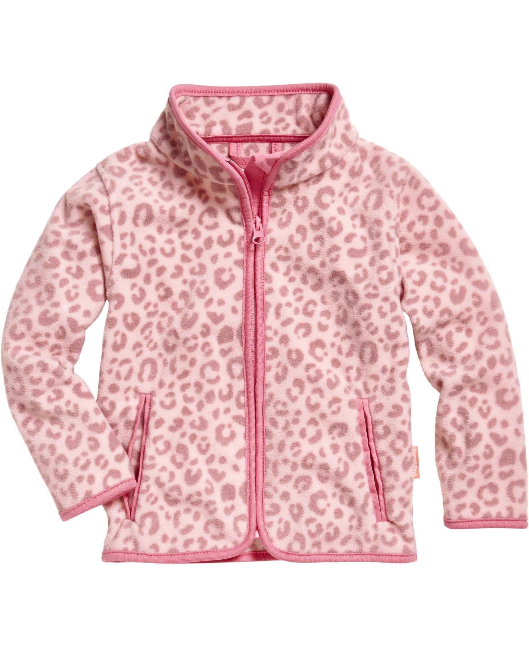 Fleecejacke Fleece-Jacke Leo-Print