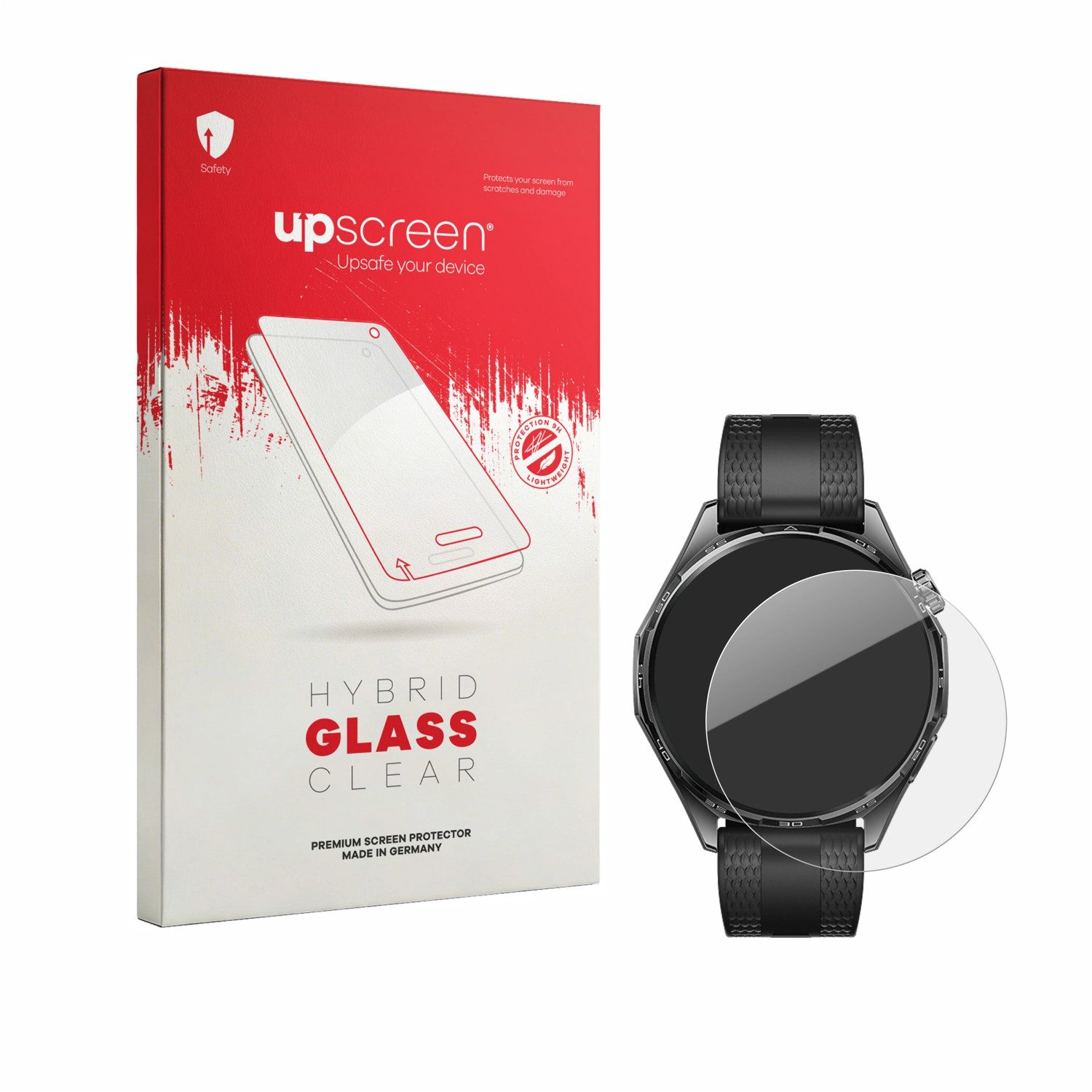 upscreen Displayschutzglas Folie für Huawei Watch GT 7 (46 mm), Schutzfolie Glas Panzer Display Schutz klar