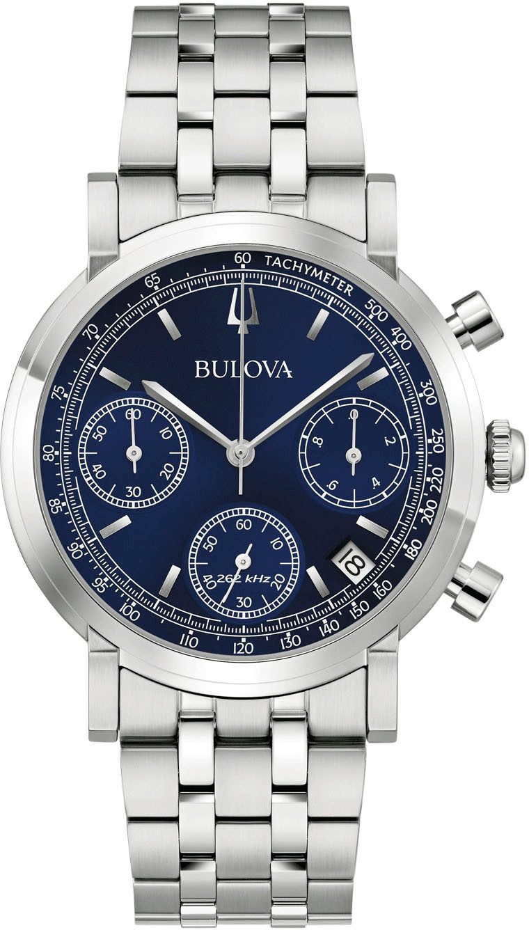Bulova Chronograph 96B458, Quarzuhr, Armbanduhr, Herrenuhr, Edelstahlarmban günstig online kaufen