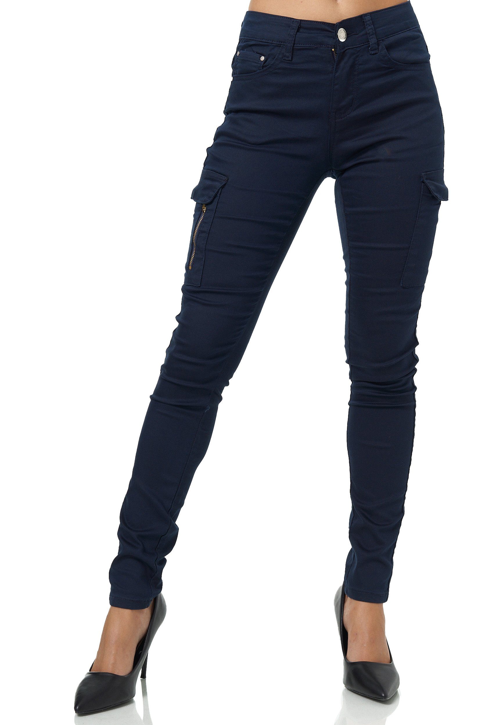 Elara Cargohose Elara Damen Cargo Jeans (1-tlg)