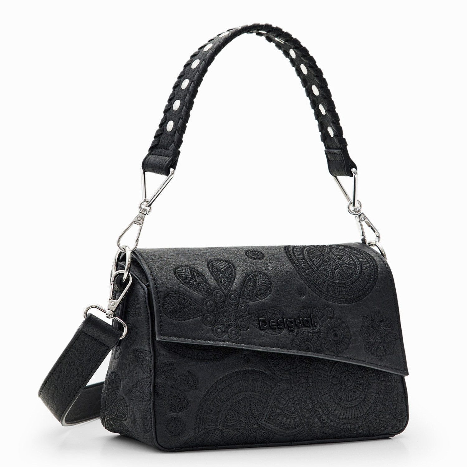 Umhängetasche Desigual Damen Schultertasche Dejavu Phuket Mini Black