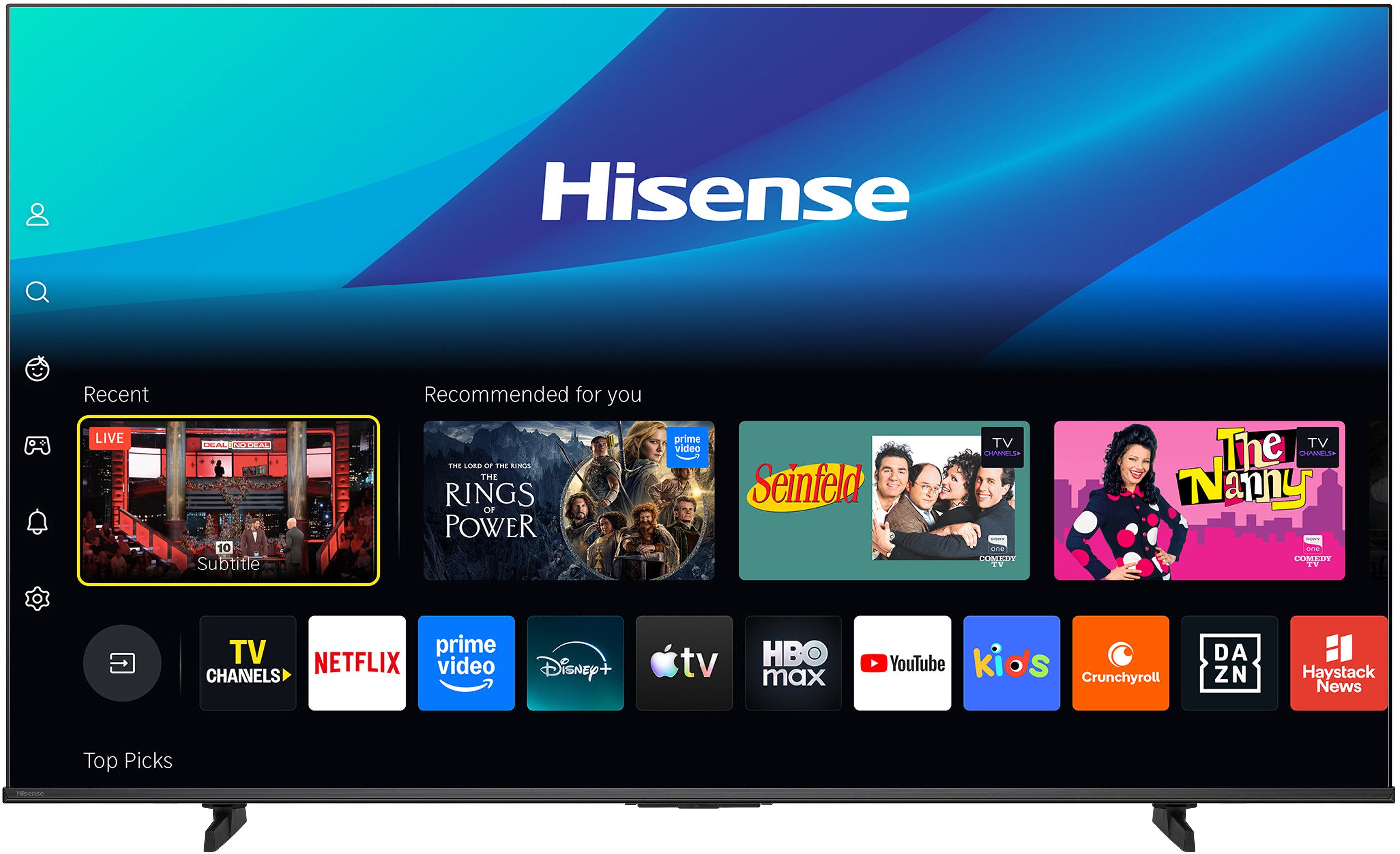 Hisense 55E7S QLED-Fernseher (139 cm/55 Zoll, 4K Ultra HD, Smart-TV)