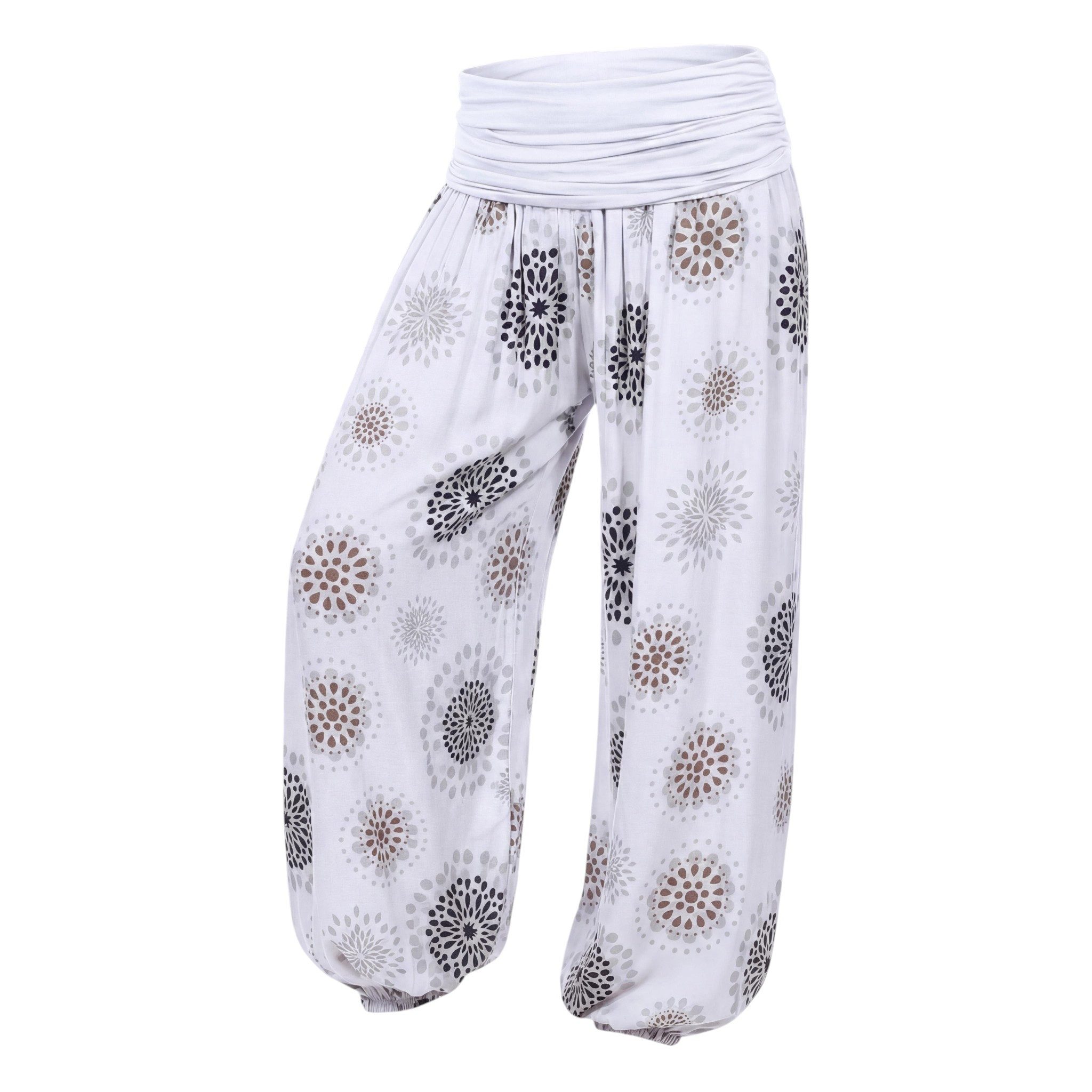 Haremshose Pluderhose für Damen leichte Haremshose sommerliche Yogahose