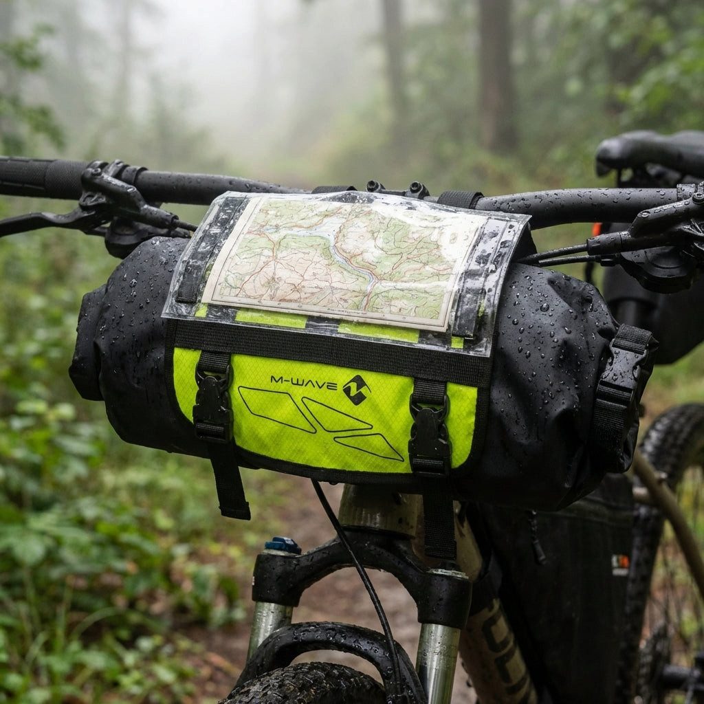 M-Wave Fahrradtasche M-Wave Bikepacking Lenkertasche neongelb Volumen 10 Liter