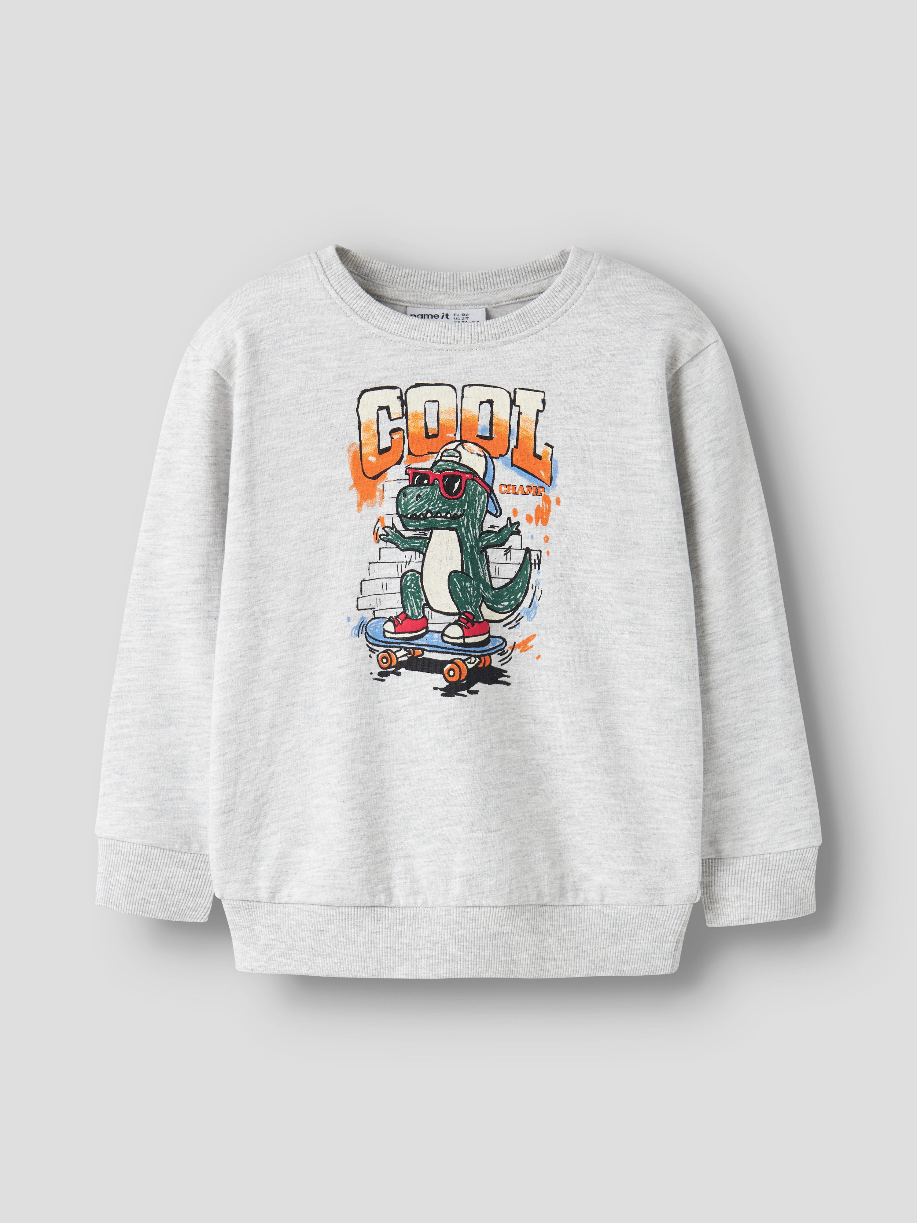 Name It Sweatshirt NMMLORENZO LS NREG SWEAT BRU BOX Baumwolle, regular fit – Bild 2 von 4