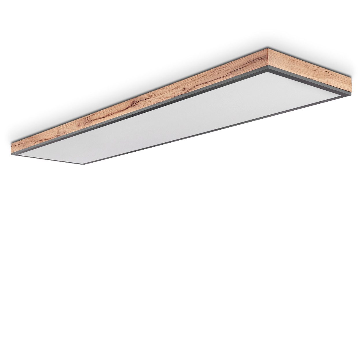 hofstein Deckenleuchte »Vacil« dimmbare Deckenlampe aus Metall, MDF, Schwar günstig online kaufen