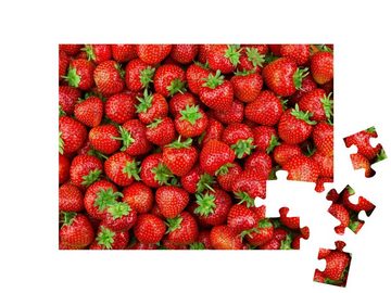 puzzleYOU Puzzle Erdbeeren, Lebensmittel, 48 Puzzleteile, puzzleYOU-Kollektionen Obst, Essen und Trinken