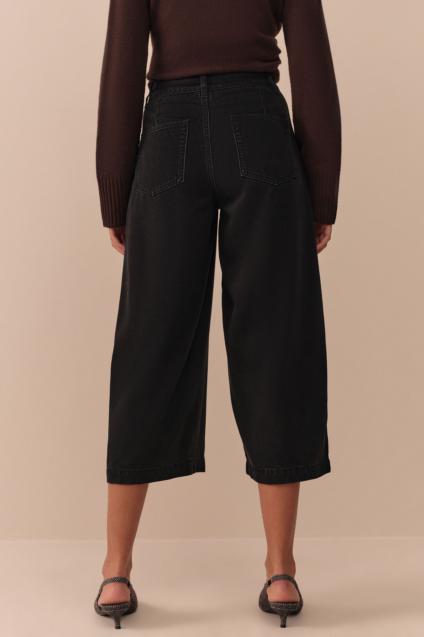 Next Weite Jeans N. Premium Hochbund-Hosenrock-Jeans, Kurzgröße (1-tlg) günstig online kaufen