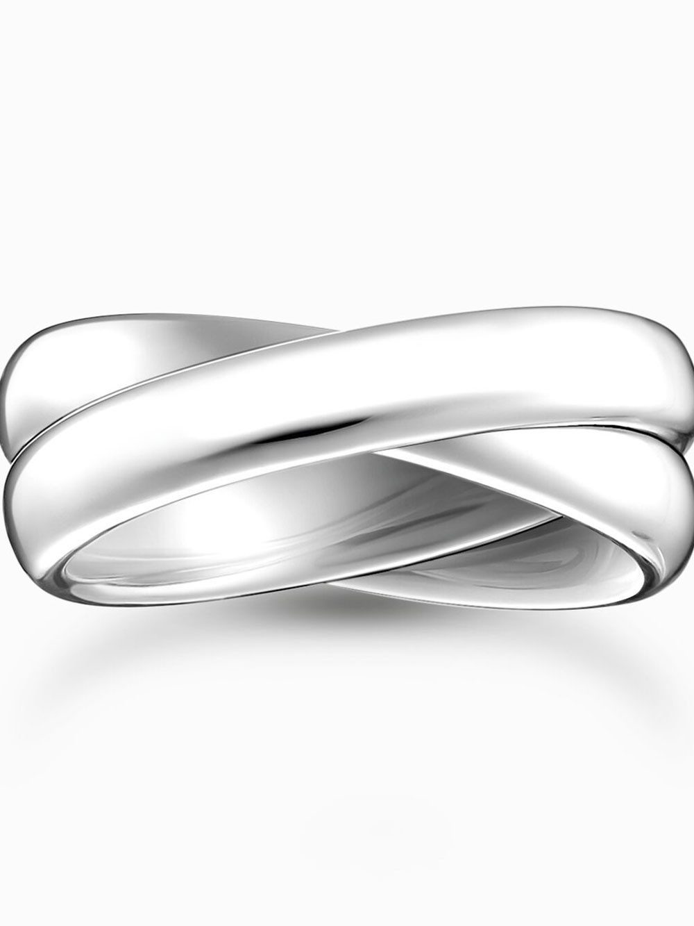 THOMAS SABO Fingerring Thomas Sabo TR2490-001-21-64 Damenring - Duo schmal silber