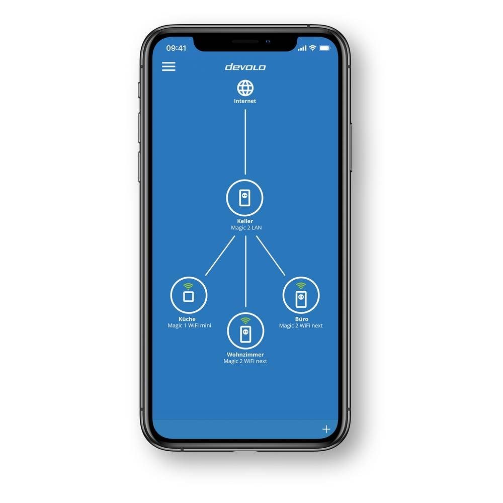 DEVOLO Powerline WLAN Erweiterungsadapter 8559 Reichweitenverstärker