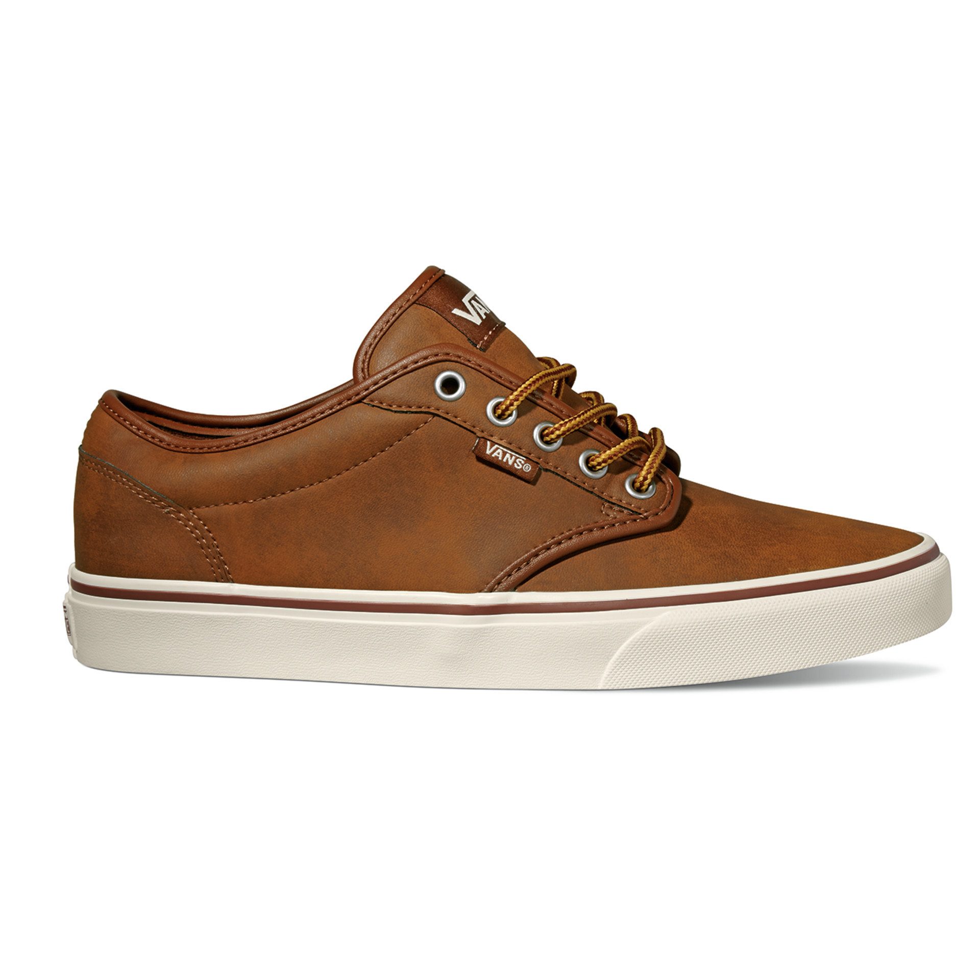 Vans ATWOOD Leather Skateschuh Brown Marshmallow
