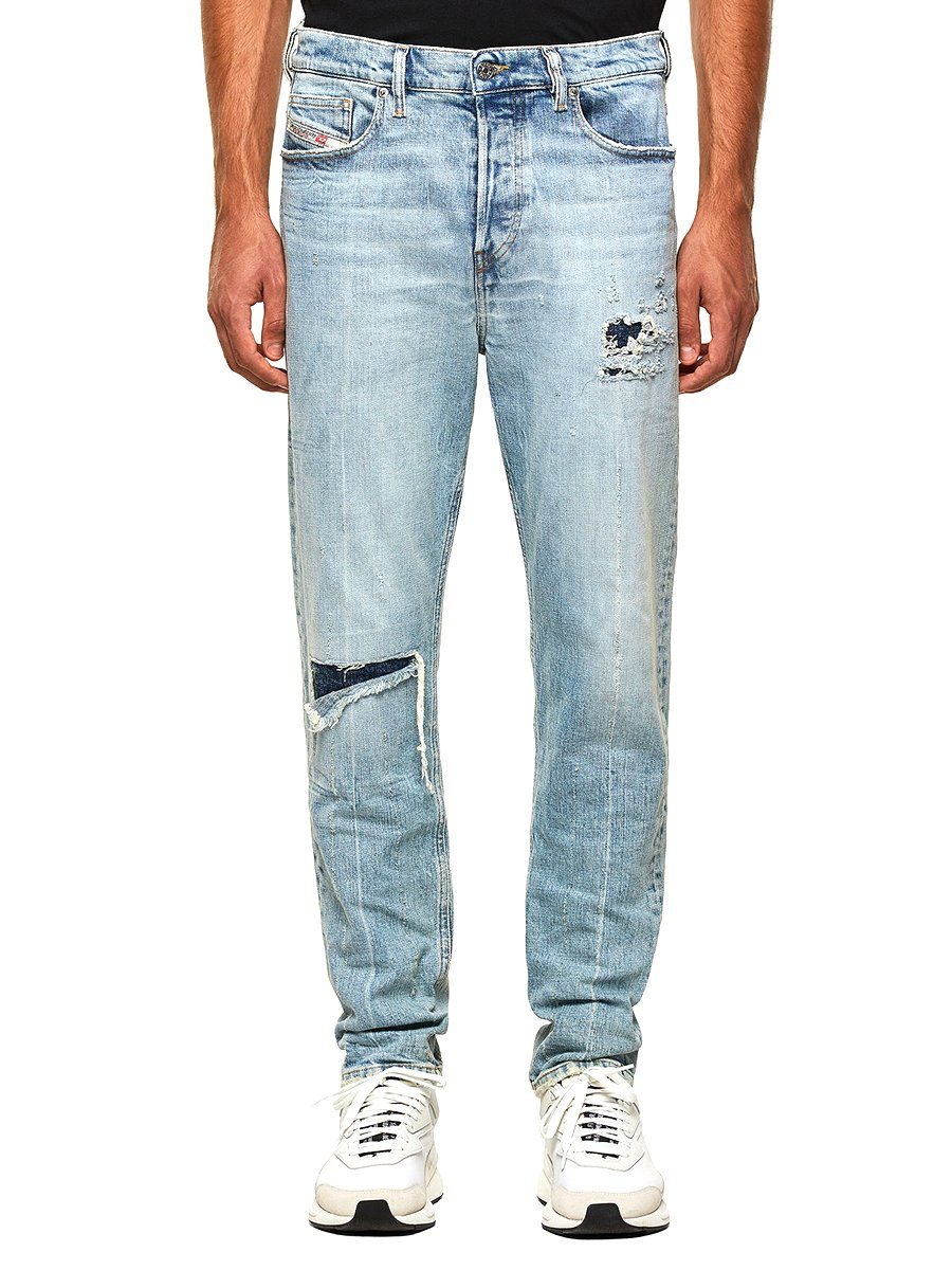 Diesel Tapered-fit-Jeans Tiefer Schritt Destroyed Look - D-Vider 009JR