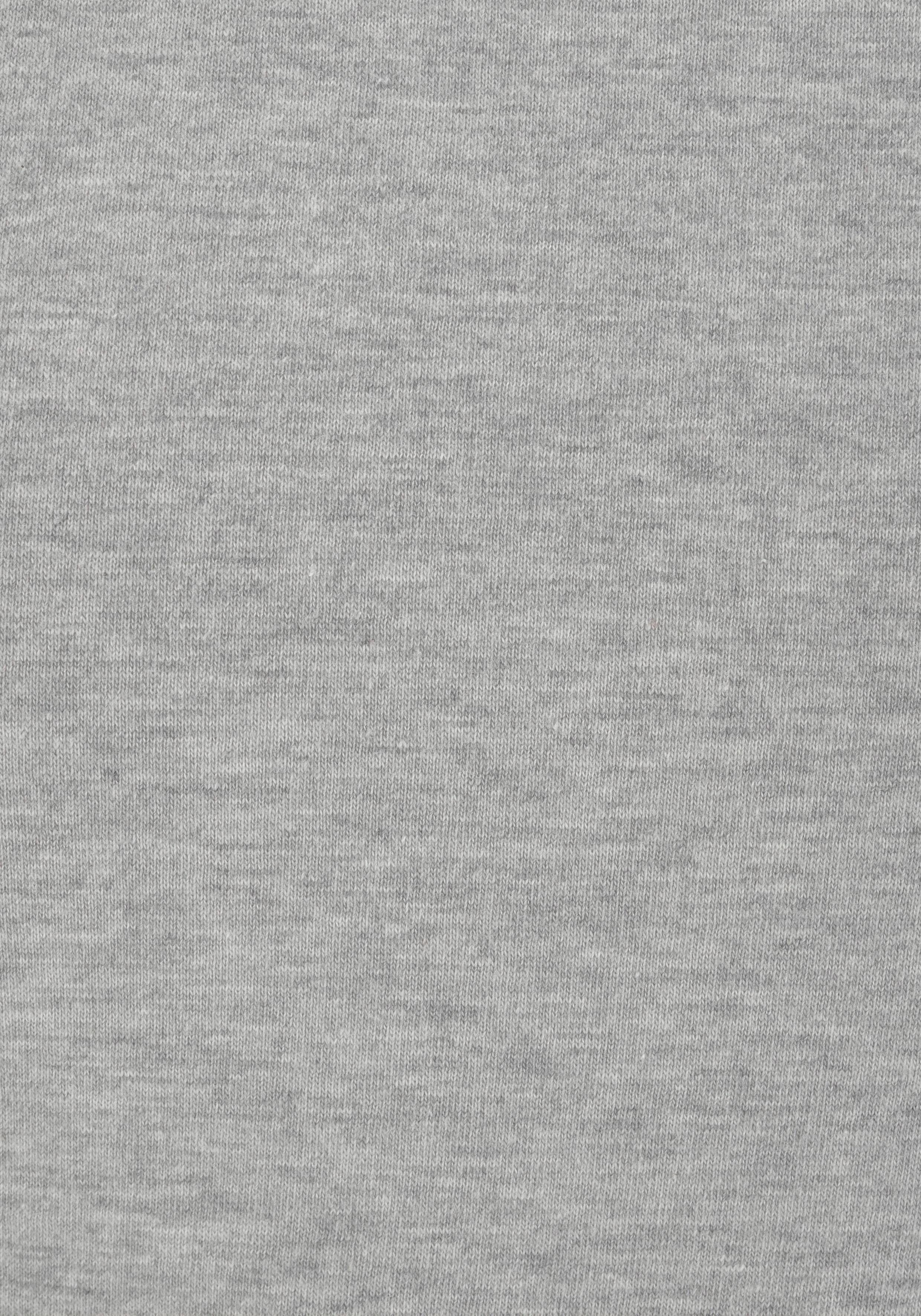 Tanktop Baumwolle weiß, H.I.S grau-meliert, 3-tlg) (Packung, aus schwarz