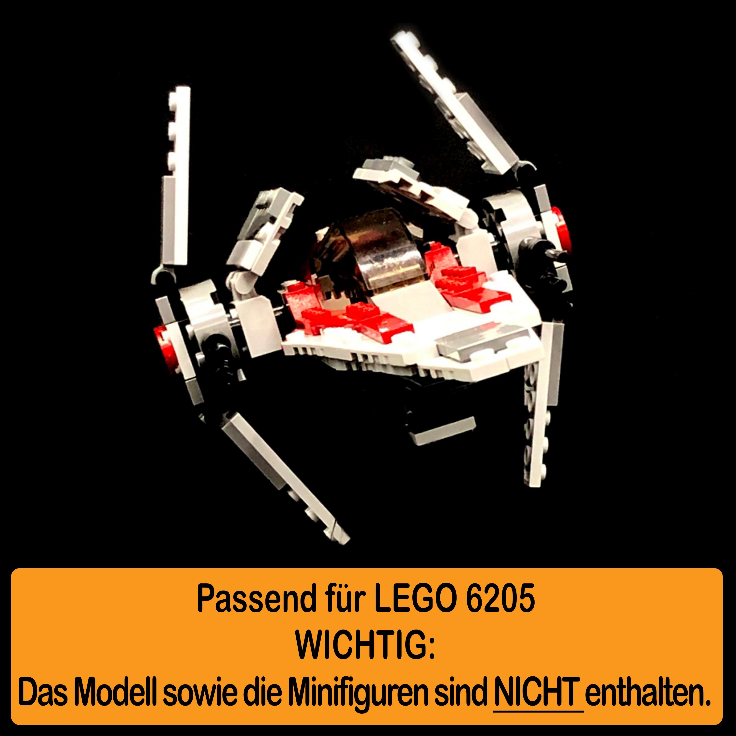 Positionen selbst 6207 Display AREA17 Made (verschiedene einstellbar, Germany zusammenbauen), für 100% und Winkel in LEGO Acryl Stand Fighter zum A-Wing Standfuß