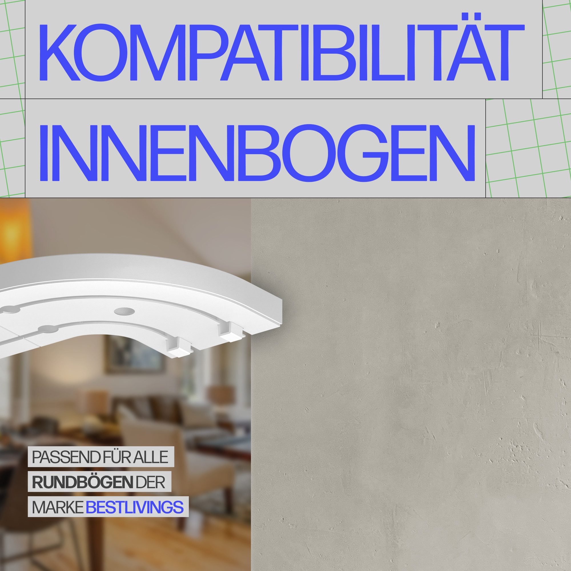 Bestlivings Feststeller Gardinenstopper, Gardinenschienen, Innenlaufschienen, (6-St), Endfeststeller, Kunststoff, für alle gängigen Schienensysteme geeignet – Bild 5 von 5