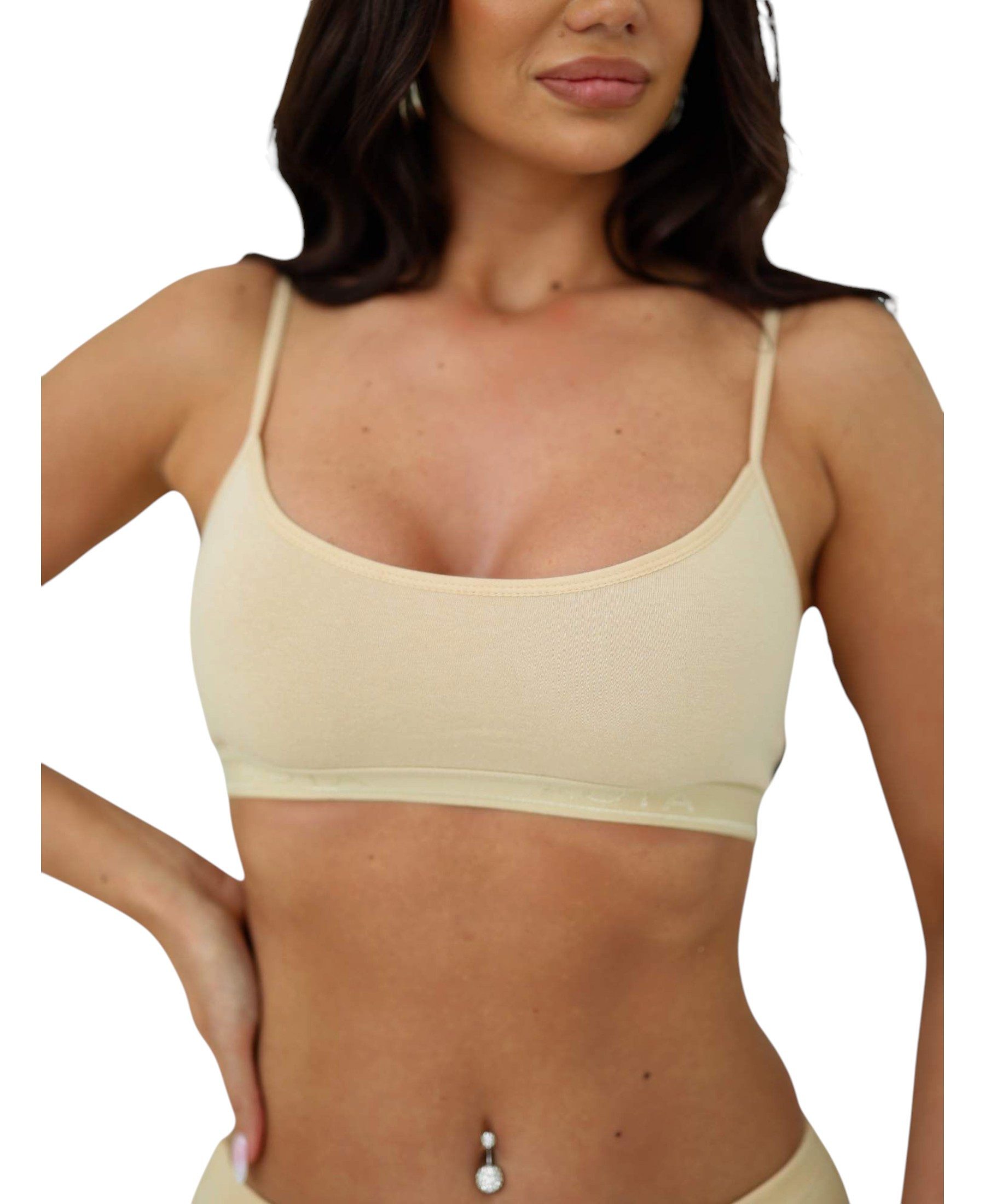 Kota Bustier Damen Sport-BH im 2er Pack abnehmbare Softpads – ohne Bügel (2 günstig online kaufen