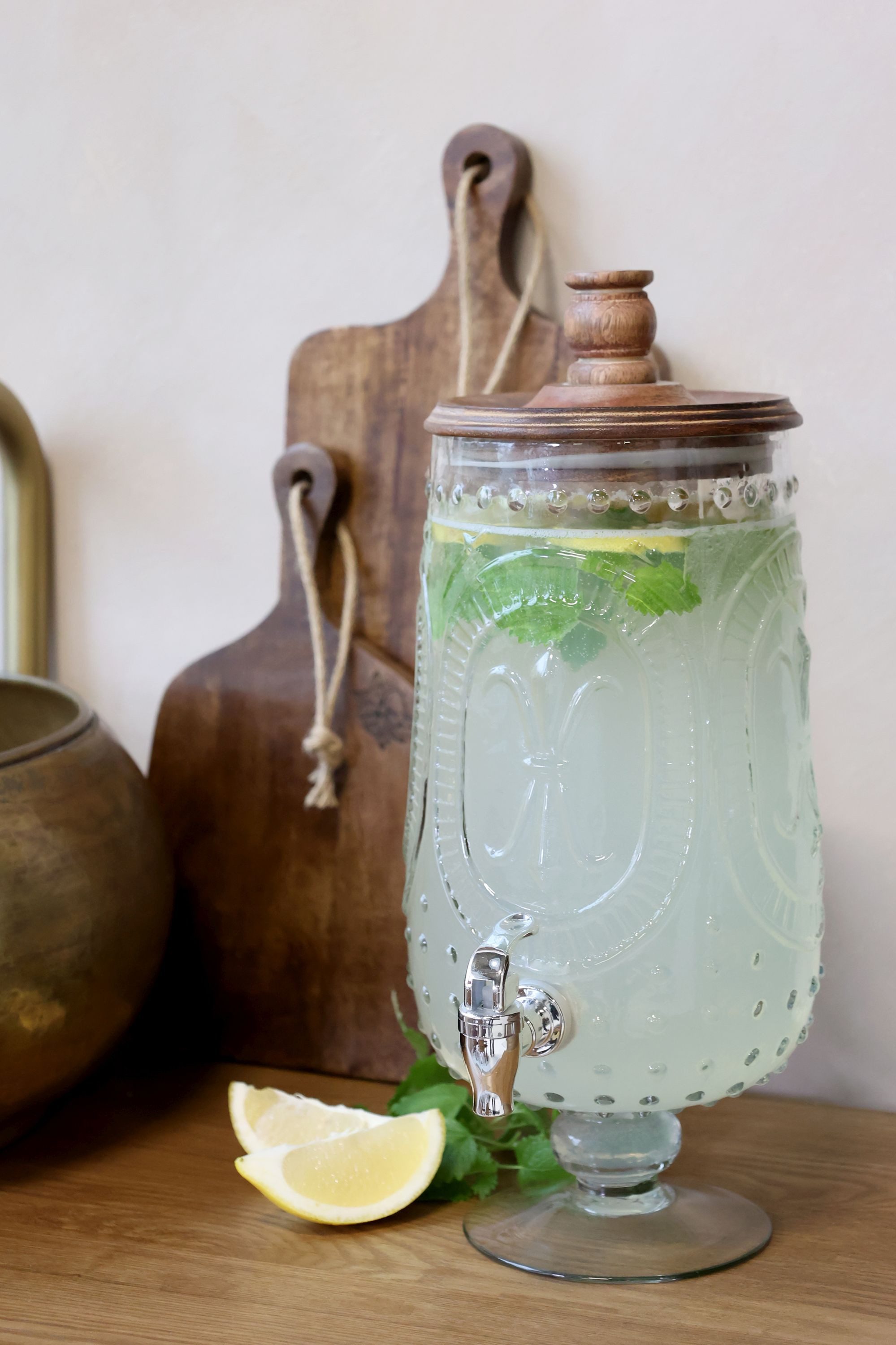 Chic Antique Getränkespender Chic Antique - Getränkespender Wasserspender 5 L mit Zapfhahn aus