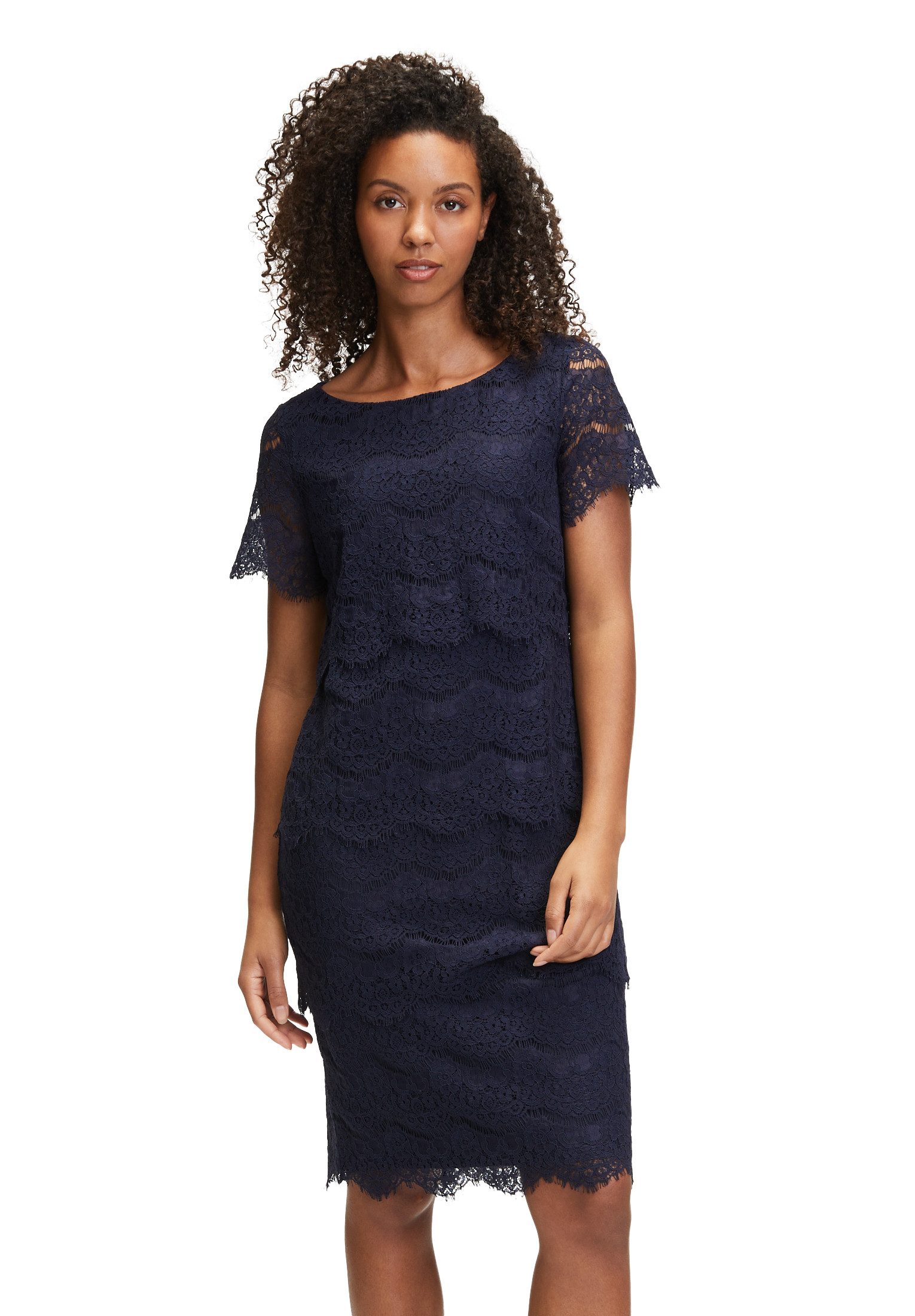 Vera Mont Spitzenkleid Damen kurzarm Spitze