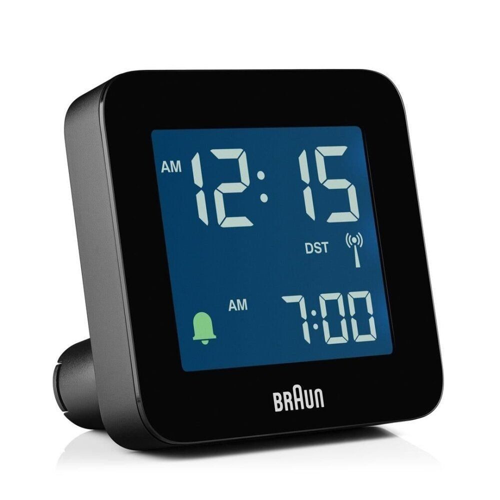 Braun Funkwecker BC09B-DCF automatische Zeiteinstellung, negatives LCD-Display