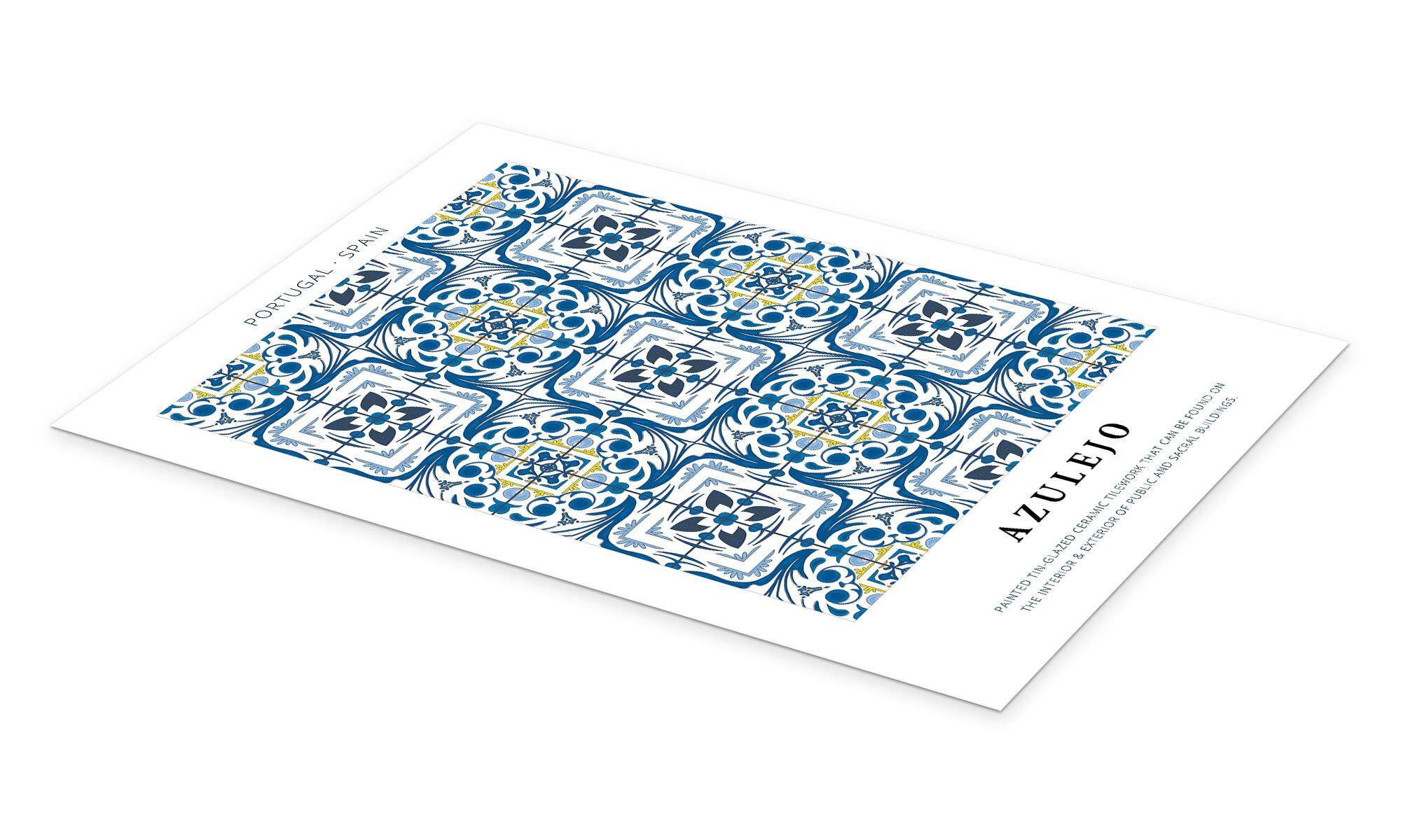 Posterlounge Wandbild Azulejo (englisch), Editors Choice, erhältlich als Poster, Leinwandbild, Wandsticker oder Acrylglasbild