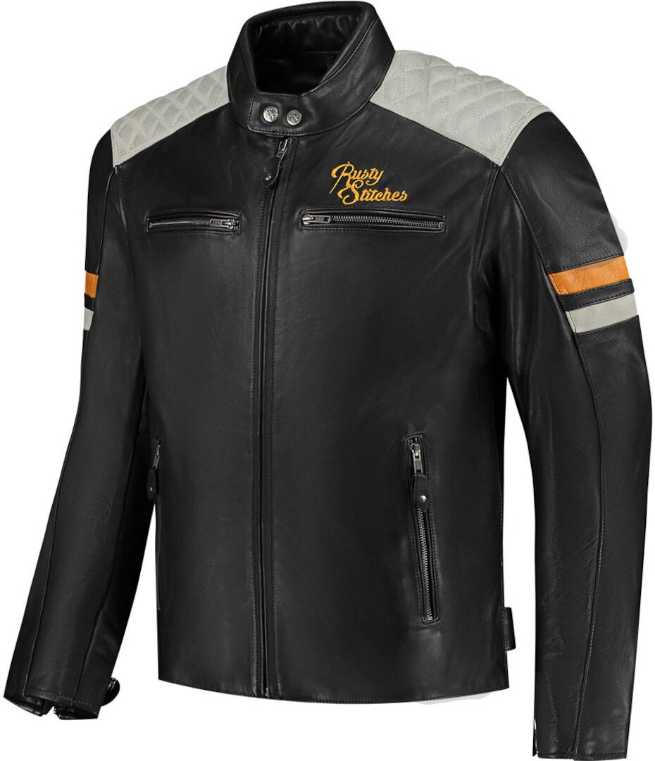 Rusty Stitches Motorradjacke Jari V2 Motorrad Lederjacke Rückenprotektor en günstig online kaufen