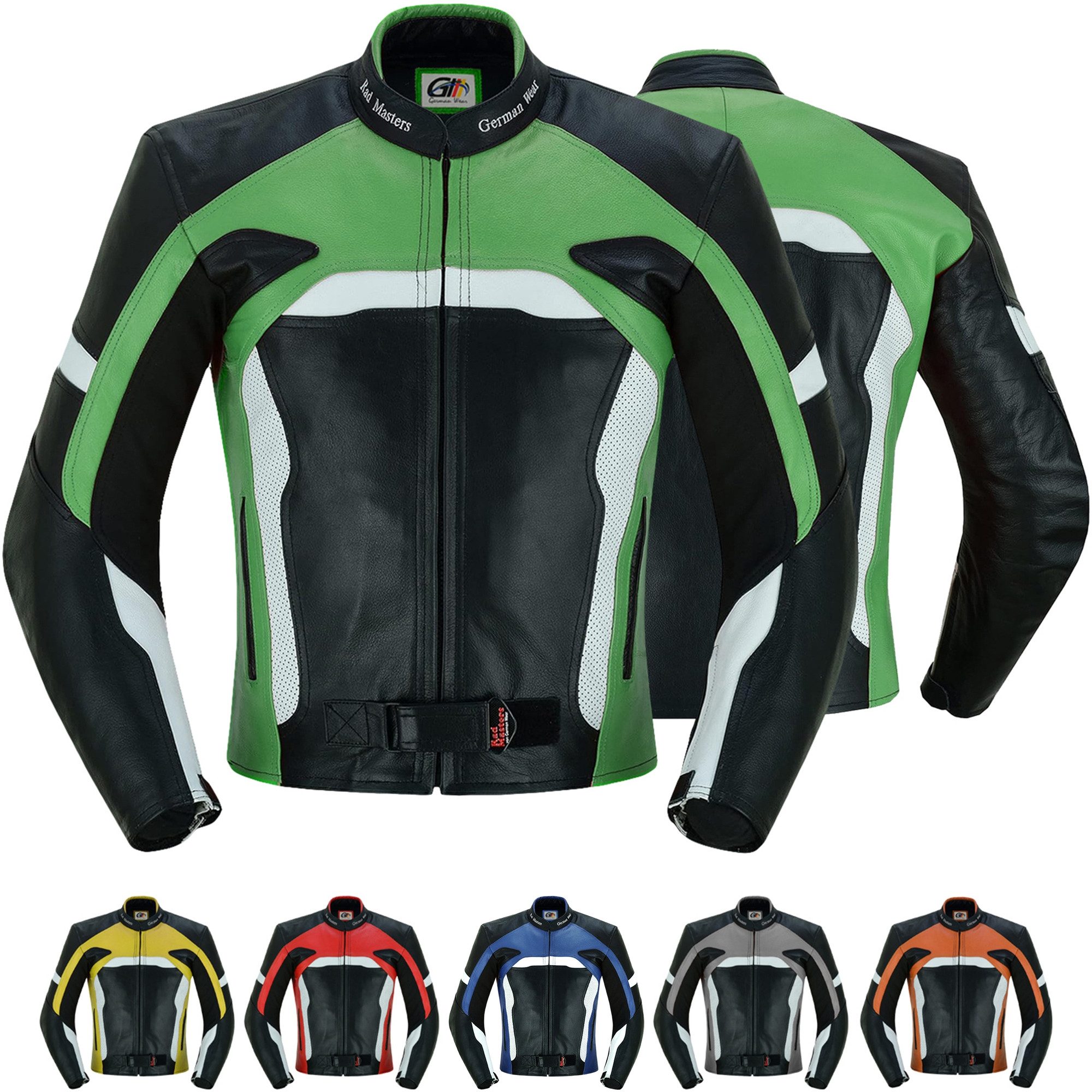 German Wear Motorradjacke GW409J Motorradjacke Büffelleder