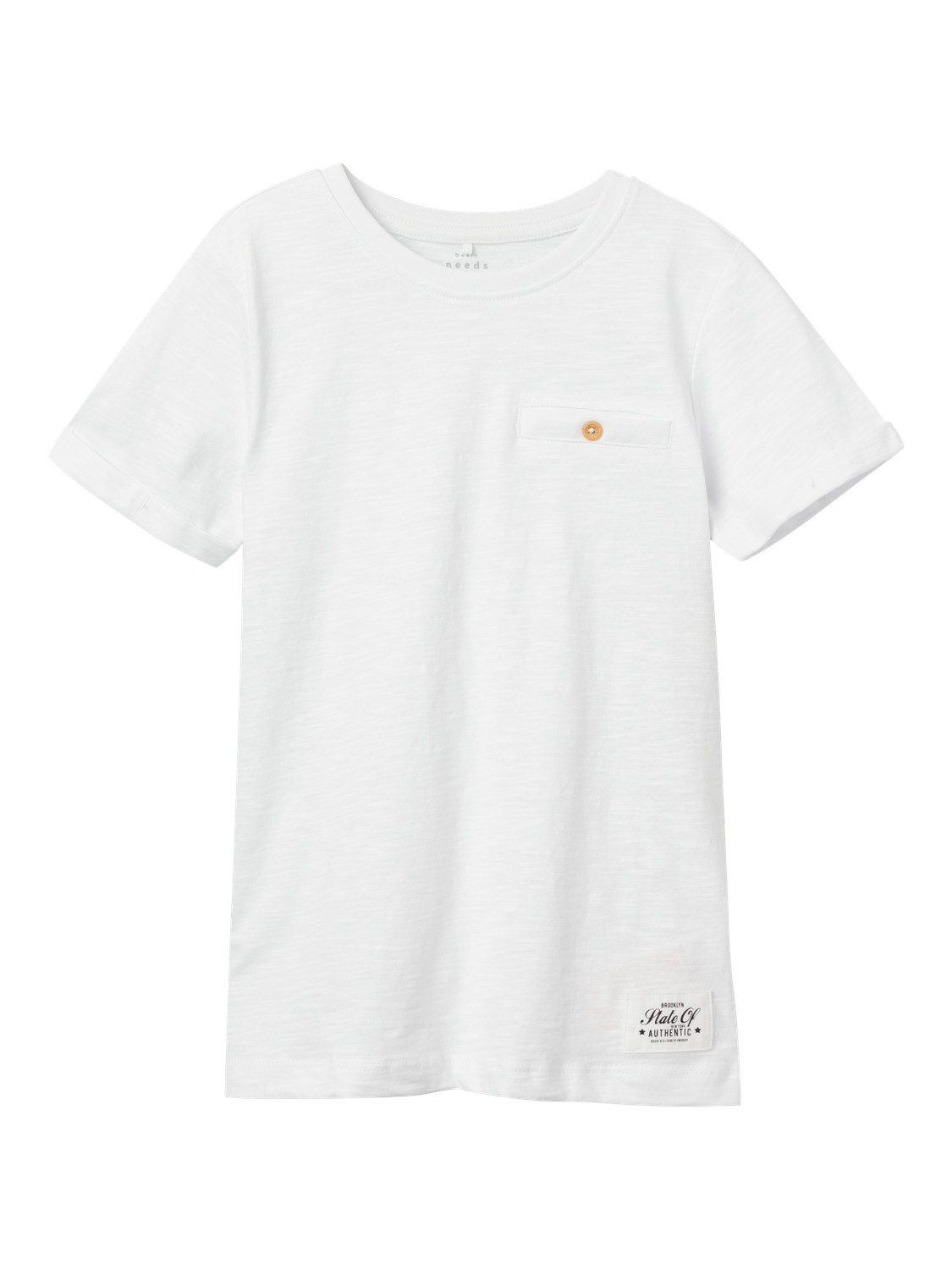 Name It Kurzarmshirt NKMVINCENT SS TOP F NOOS Baumwolle, Brusttasche