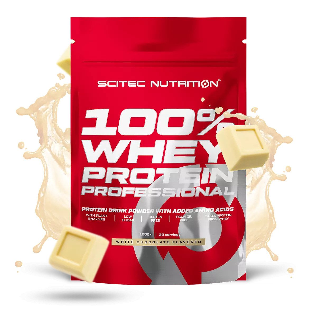 Scitec Nutrition Scitec 100 Whey Protein Professional 1000g - Schokolade Pulver, 1000 g, Pulver