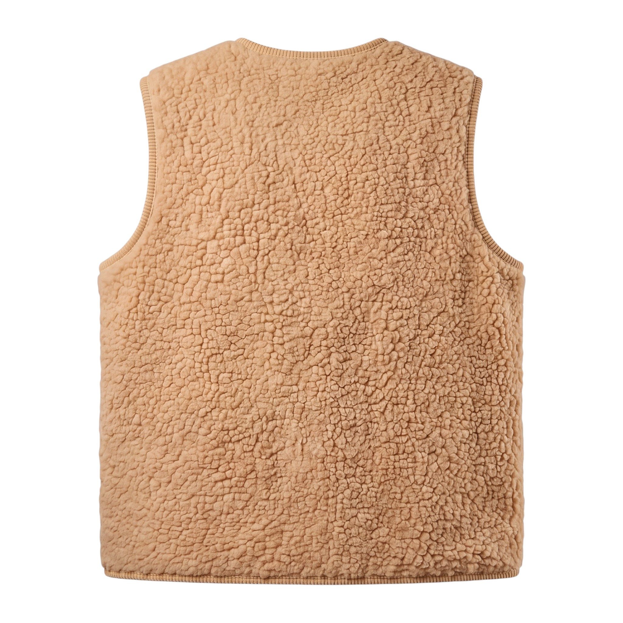 OriginalYou Kurzweste Damen Teddyweste Bouclé ärmellose Weste Bindeband vielseitig kombinierbar, auch in großen Größen – Bild 2 von 3