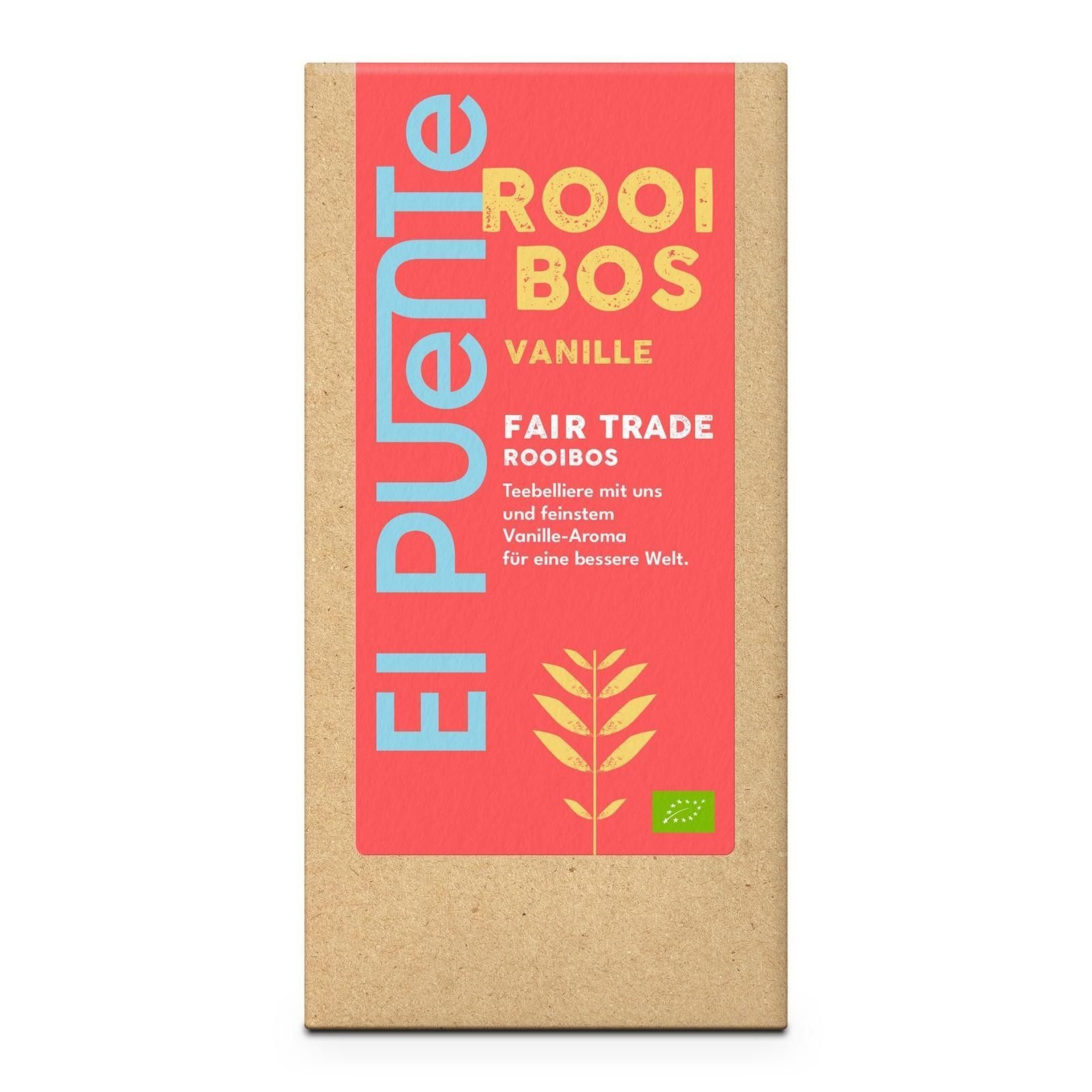 El Puente Tee Rooibos Vanille, Fair Trade, Vegan, Bio, Glutenfrei, Handmade