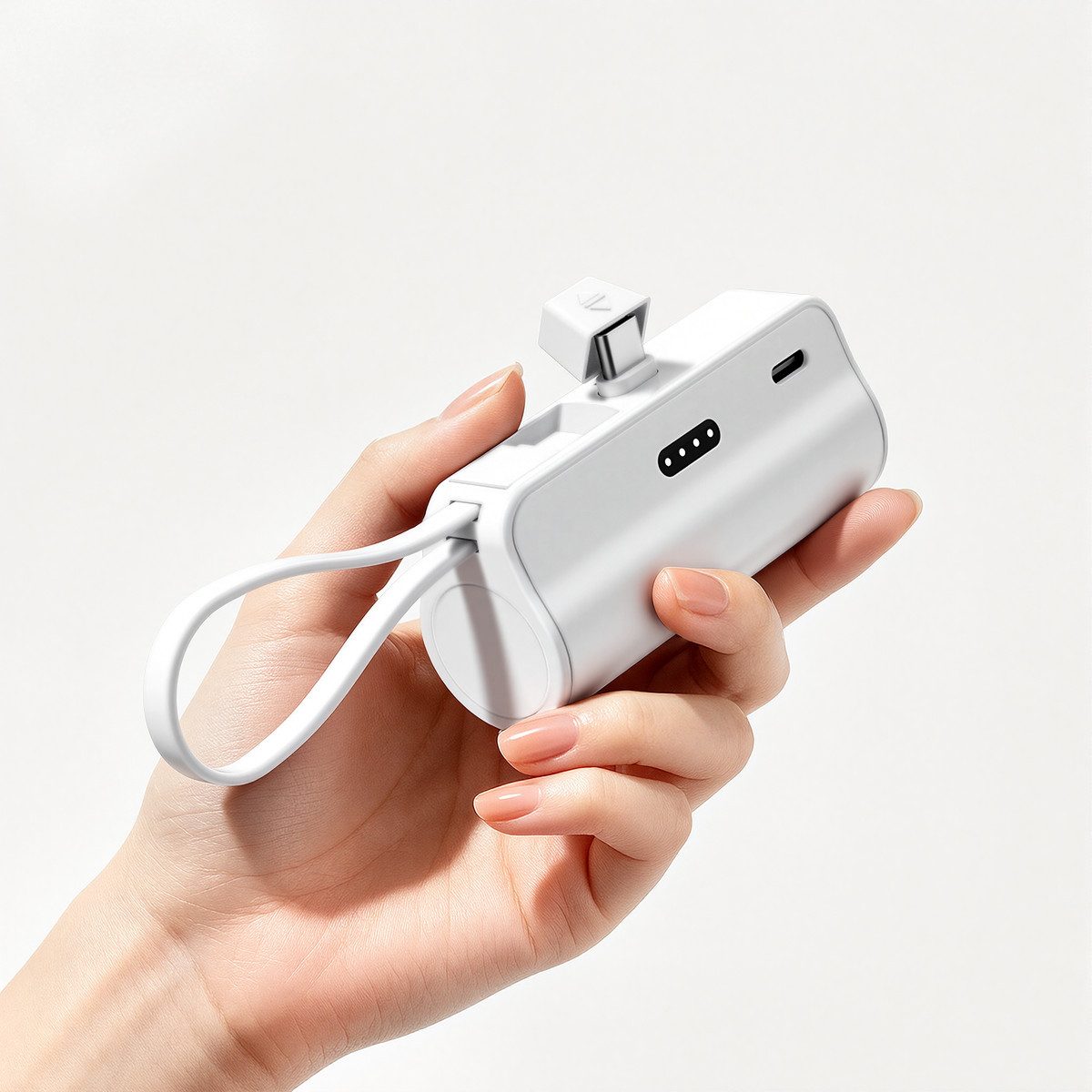 AeroAxis 2 in 1 5000mAh Powerbank Tragbar Ladegerät Externer Akku für Handy Powerbank 5000 mAh, Kompakt & Leicht, Ideal für Reisen,Outdoor – Bild 2 von 5