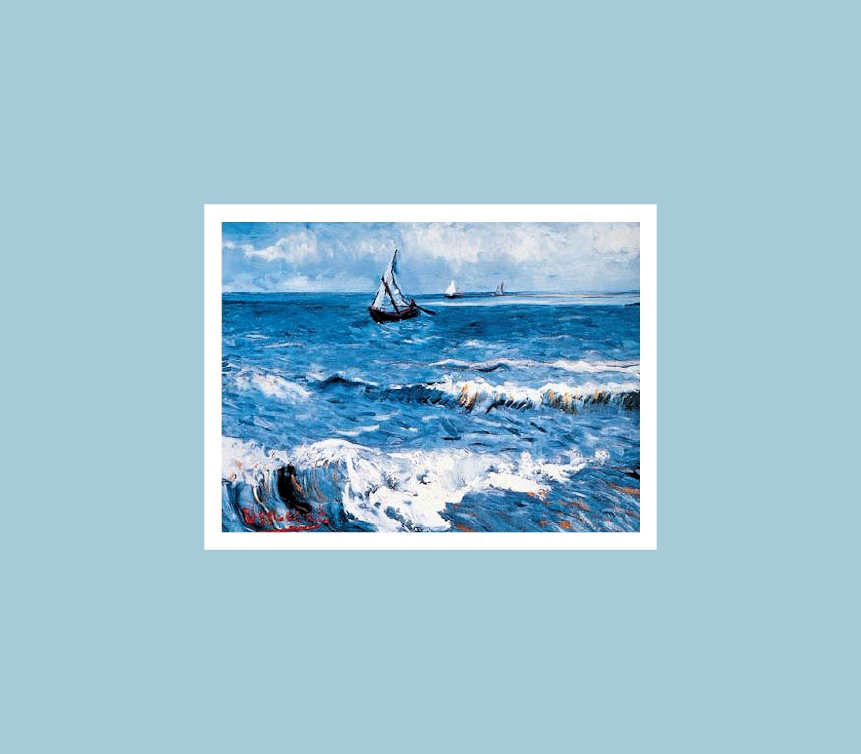 Home affaire Bild mit Rahmen »VAN GOGH / Meereslandschaft«, (1 Stück)-HomeTrends
