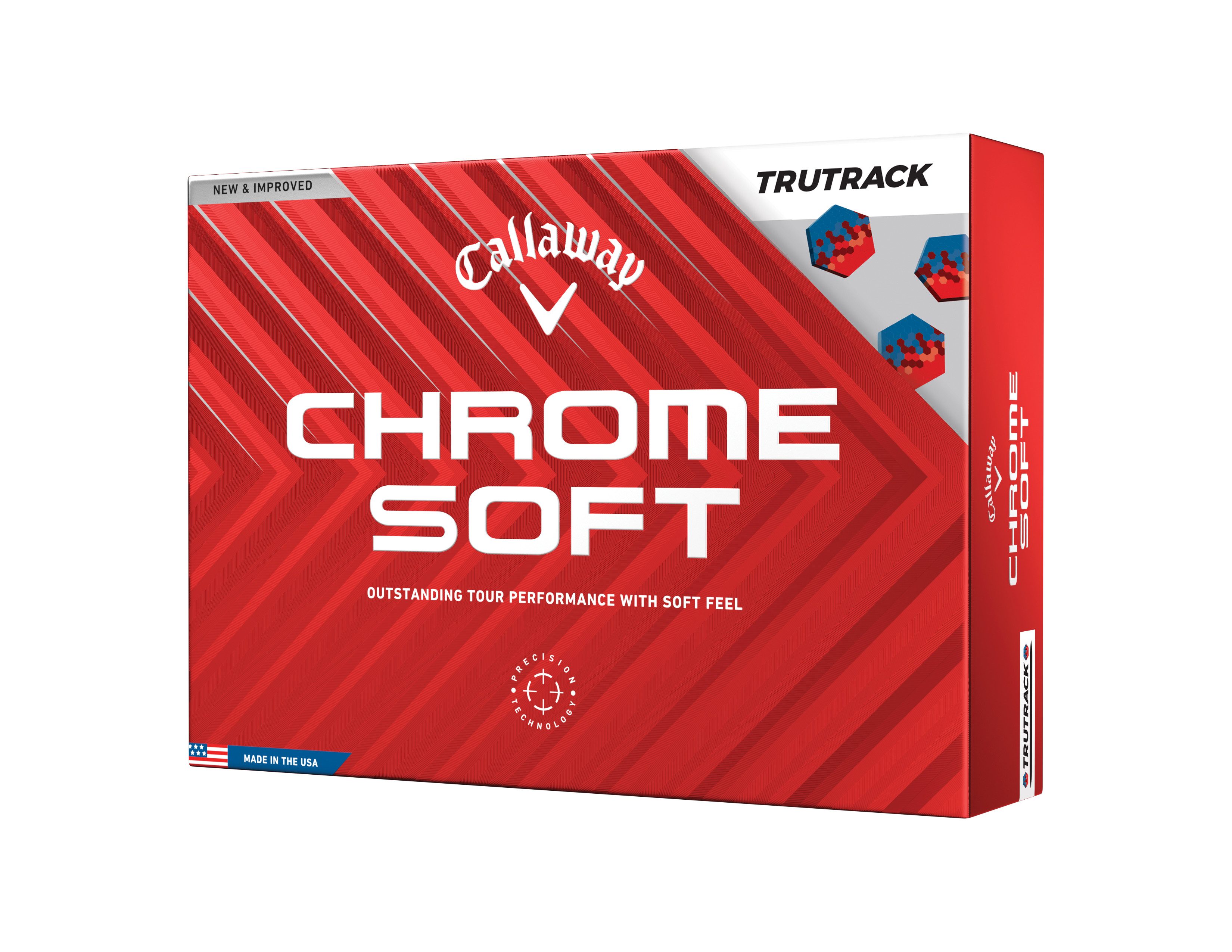 Callaway Golfball Callaway Golfball Chrome Soft Trutrack Weiß 1 Dutzend