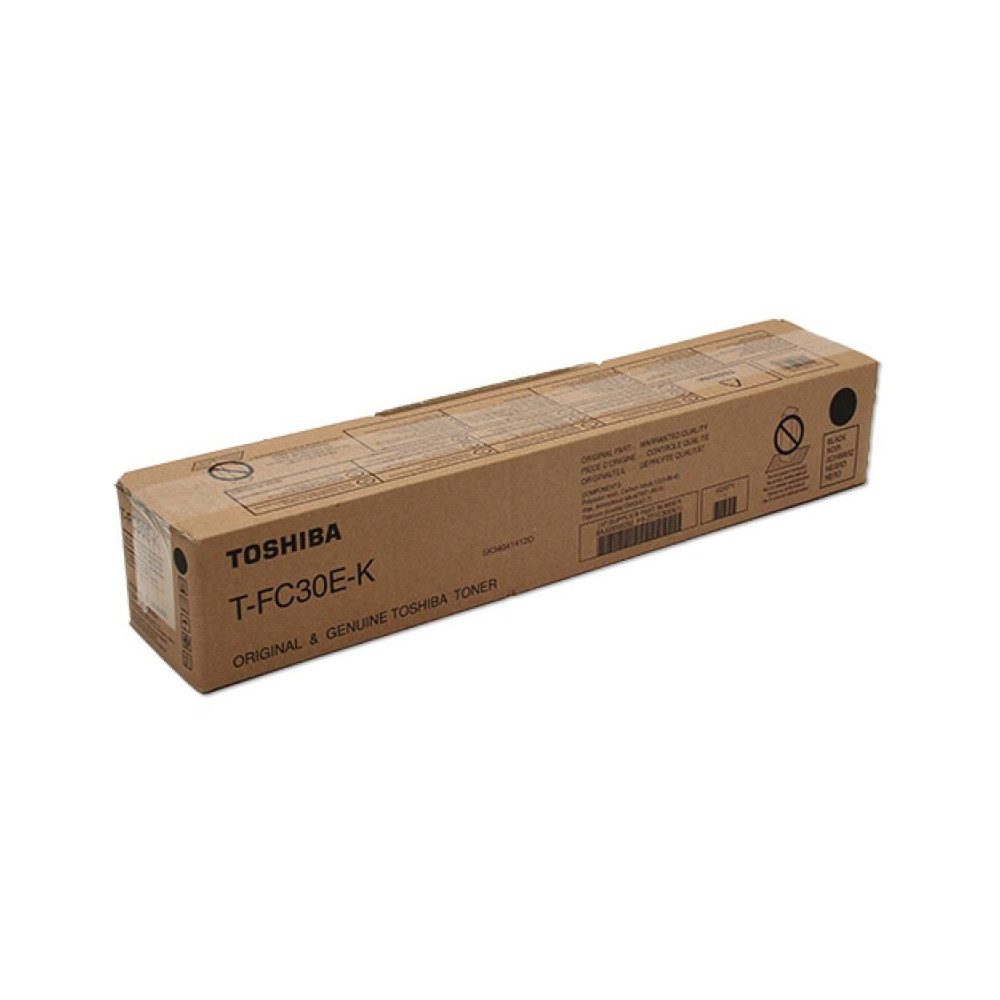 Toshiba Tonerpatrone Toshiba Toner T-FC30EK Schwarz für e-STUDIO Drucker., (Toner für e-STUDIO 2050C, 2051C, Reichweite 38.400 Seiten), Original Toshiba Tonerpatrone, hohe Druckqualität