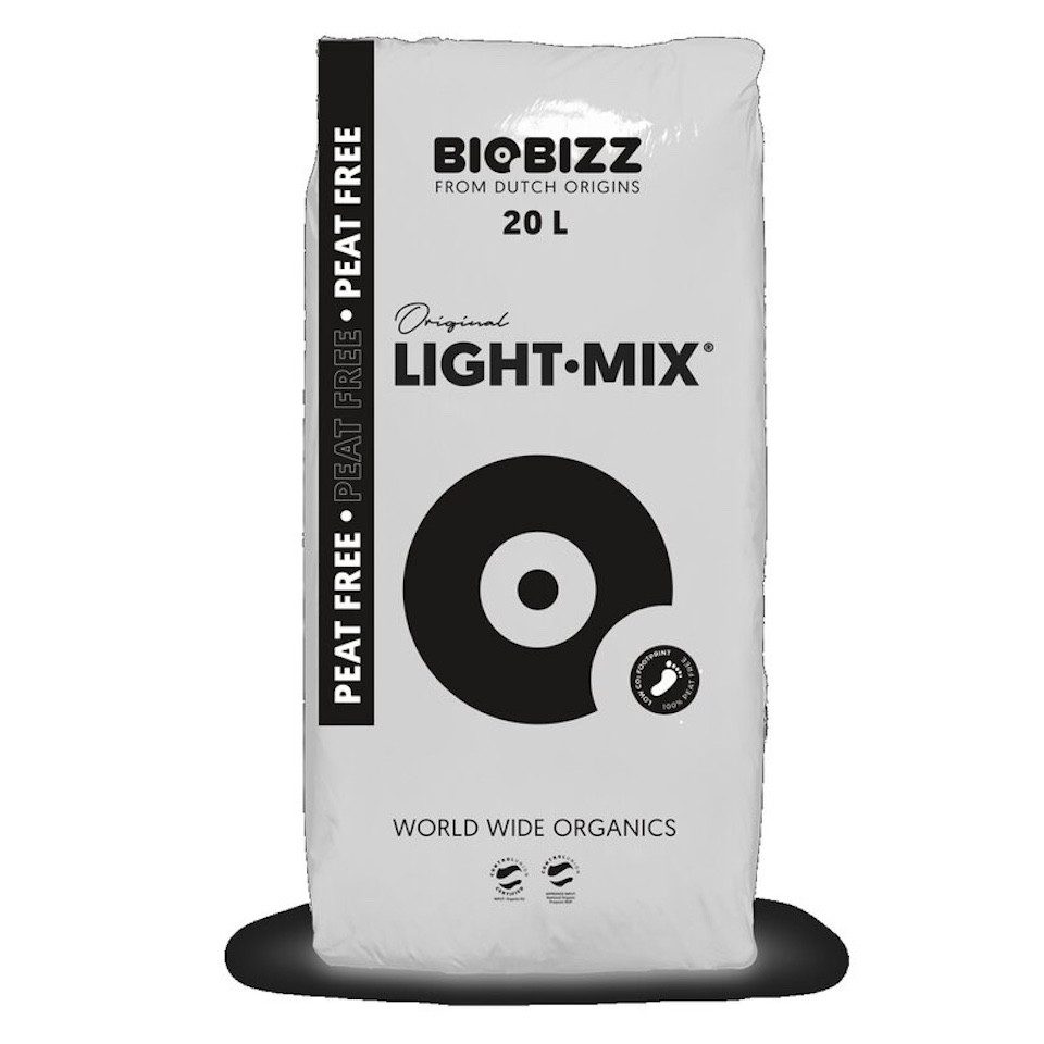 Biobizz Pflanzerde BioBizz Light Mix Peat Free 50L Sack, mit Organisch vorgedüngt, 20 Liter
