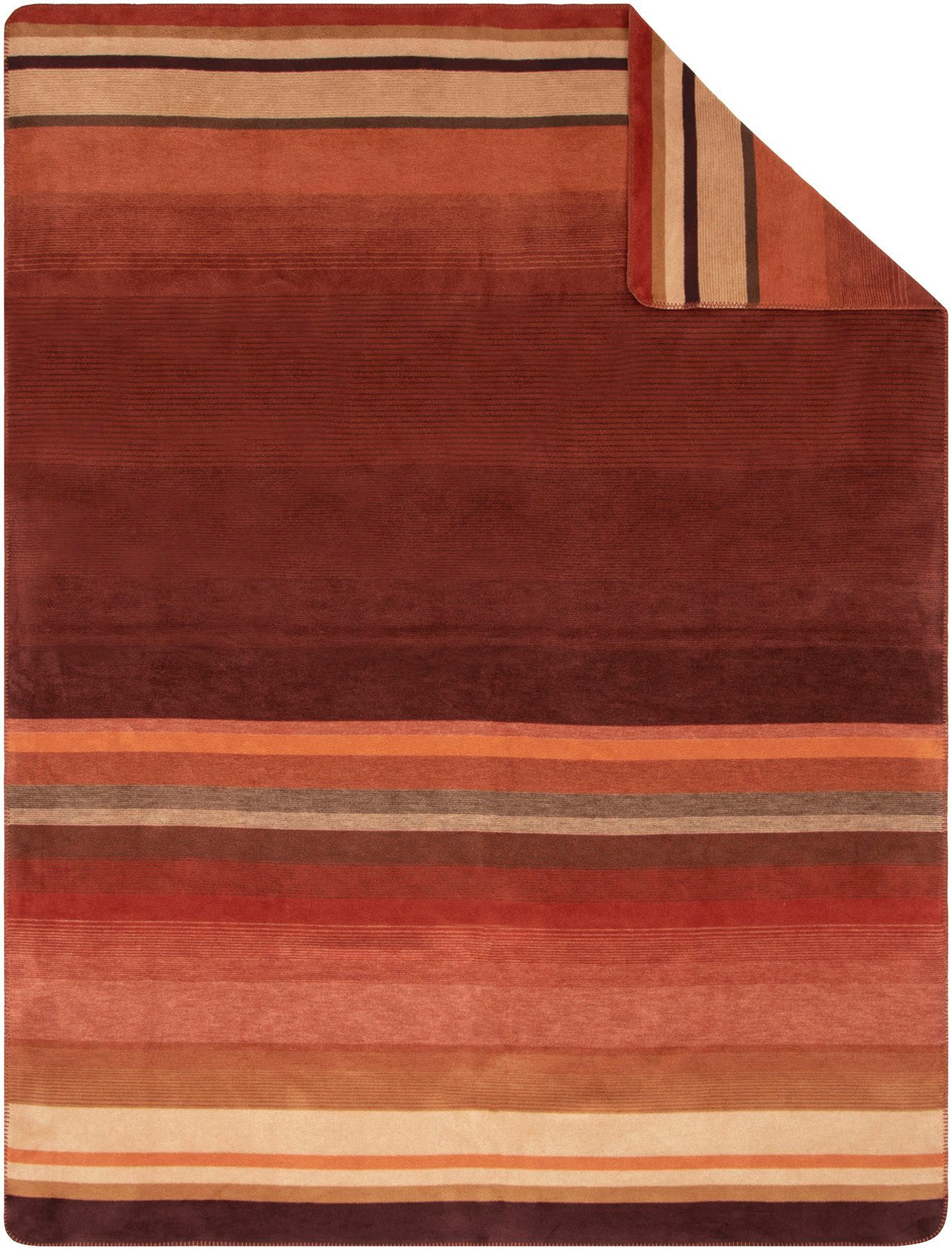 Wohndecke Wohndecke Latur, IBENA, Im Streifen Look