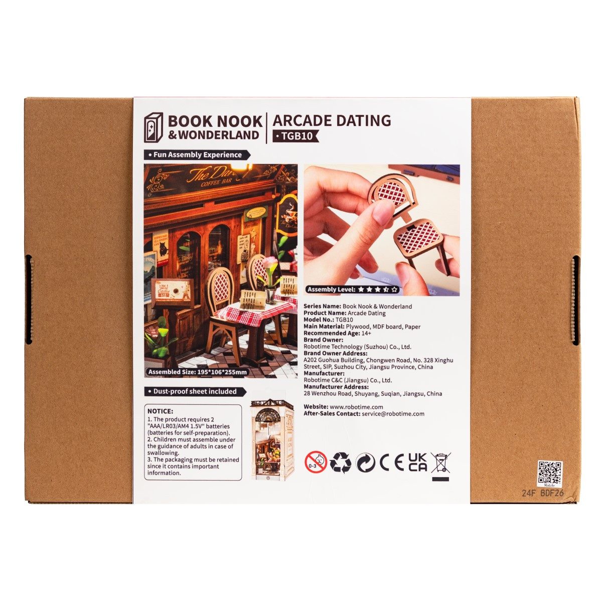 ROLIFE 3D-Puzzle Book Nook "Arcade Dating", 148 Puzzleteile