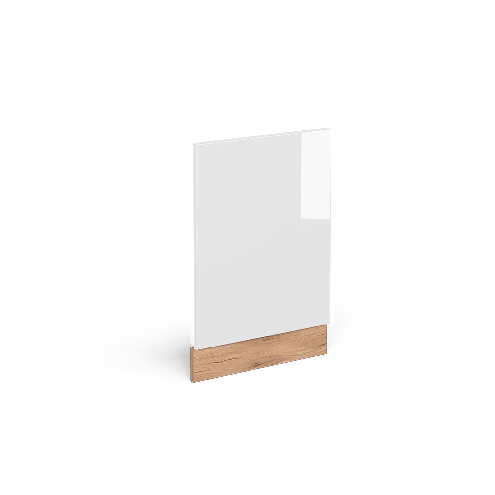 Vicco Blende Geschirrspülerfront R-Line 45 cm Weiß Goldkraft, Zubehör für Geschirrspüler | Abdeckblenden