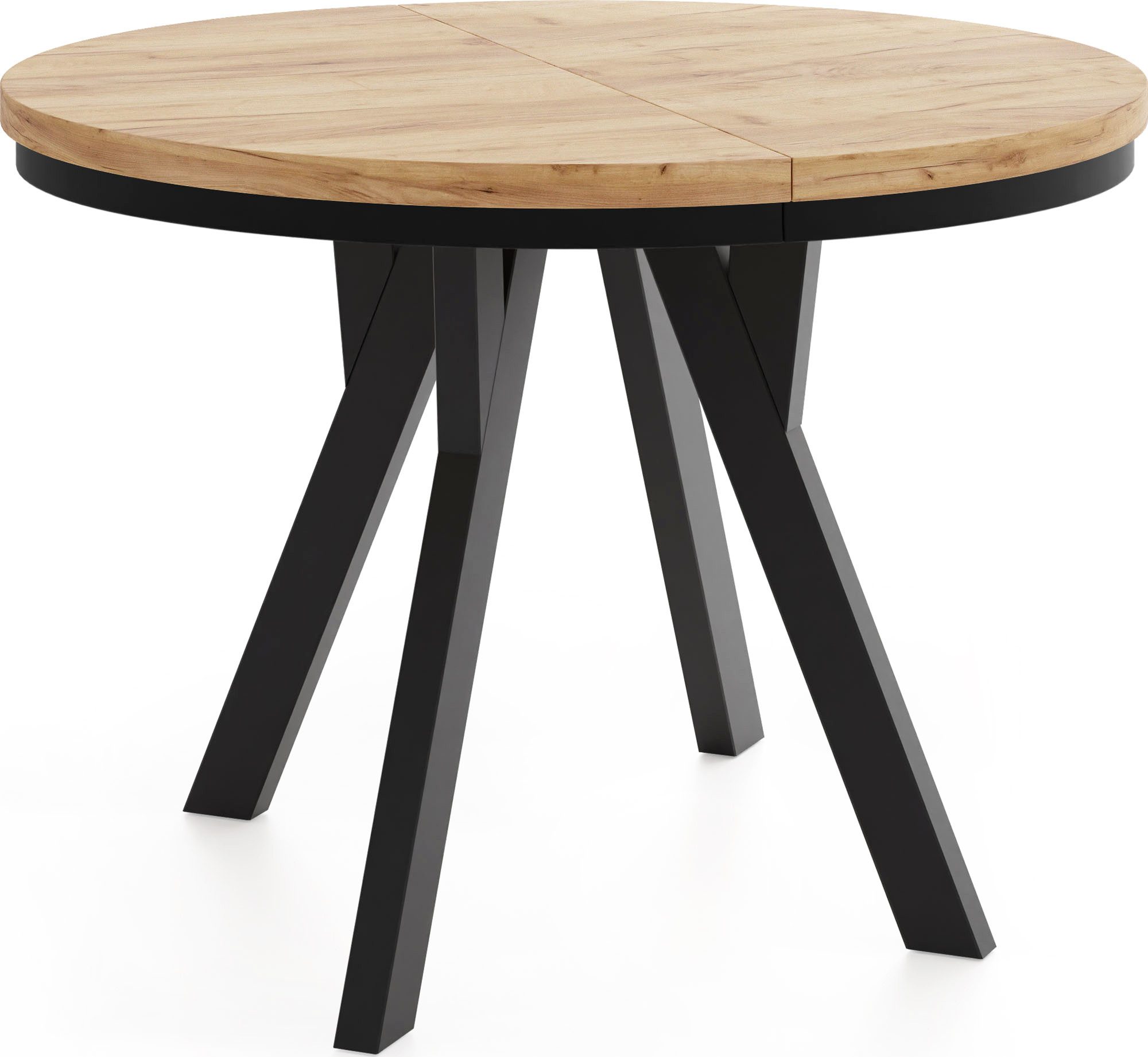 WFL GROUP Esstisch Strato Black (vier Größen – 80/90/100/100 cm, ausziehbar günstig online kaufen