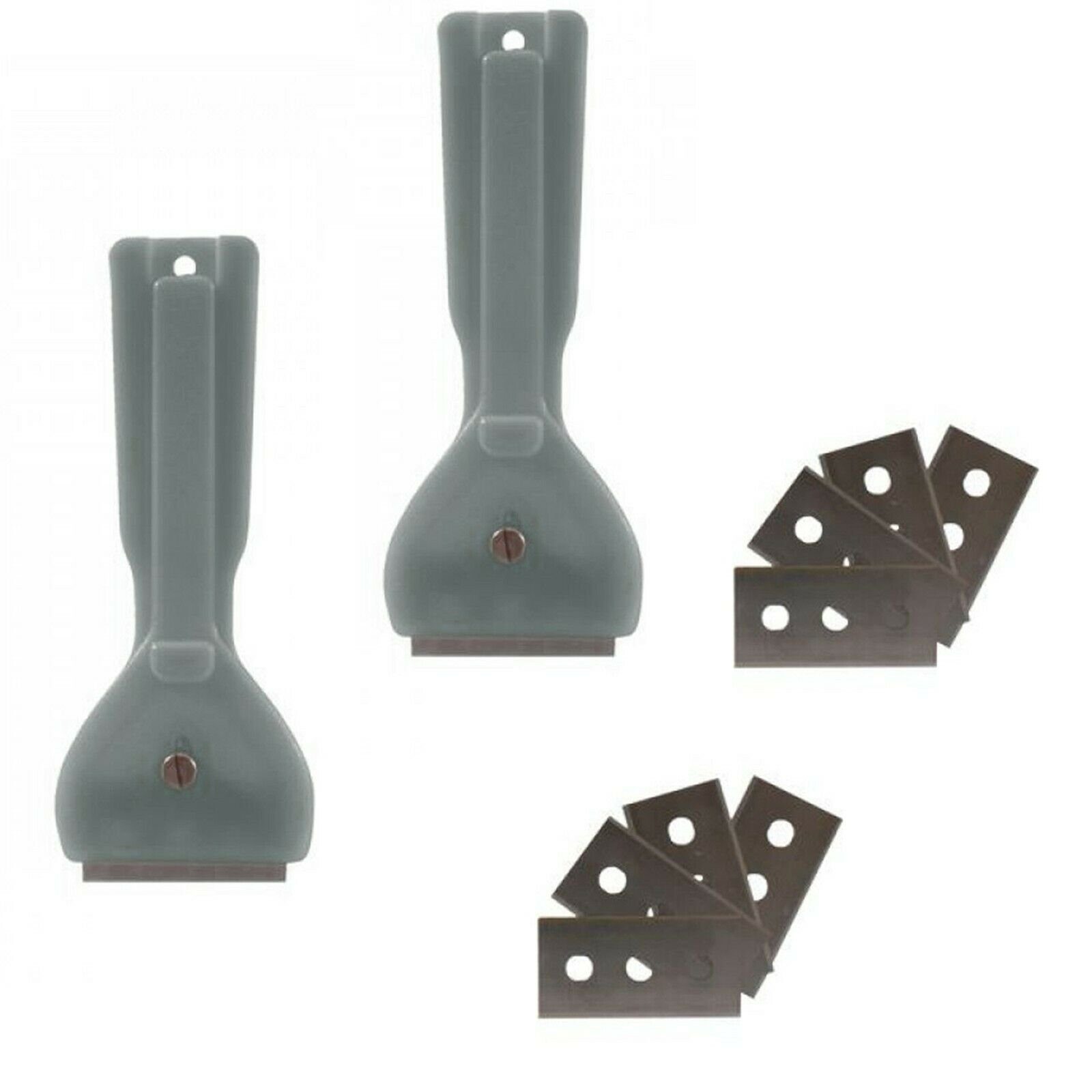 TSB Werk Glasschaber 2x Glasschaber Herdplattenschaber 10 Klingen Kochfeldschaber, Keramikkochfeld