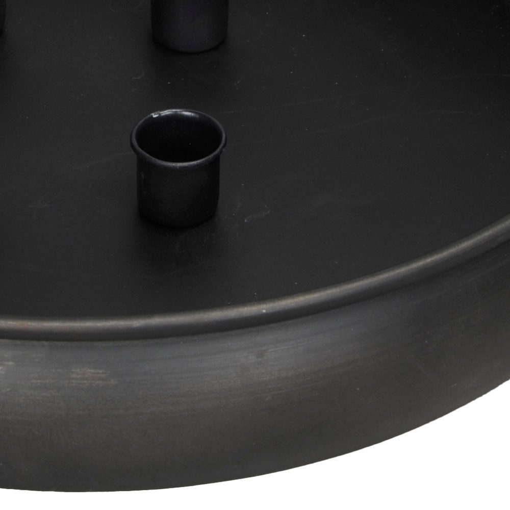 Posiwio Kerzenhalter Kerzenschale CANDLELIGHT schwarz Metall günstig online kaufen