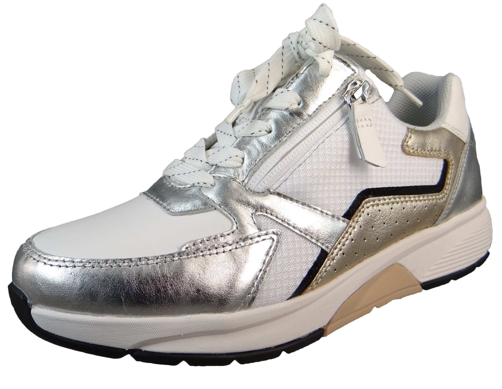 46.878 51 Weiß-Silber Sneaker