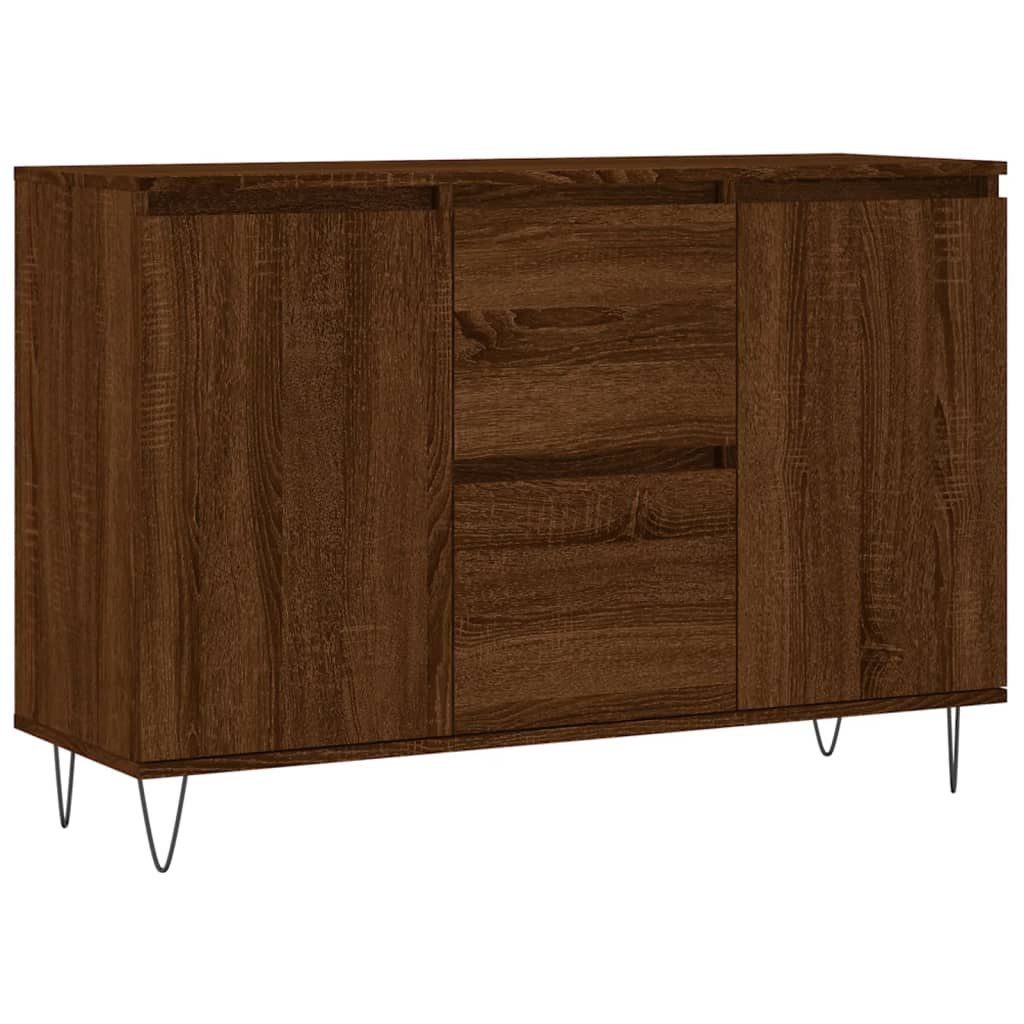 furnicato Sideboard Braun Eichen-Optik 104x35x70 cm günstig online kaufen