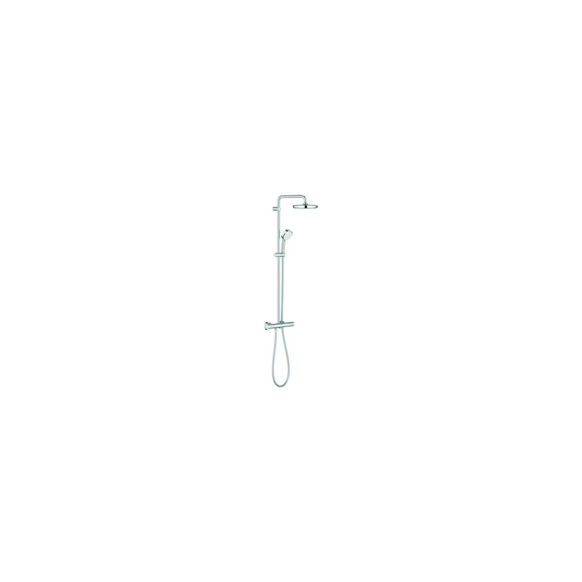 Grohe Duschsystem Grohe Duschsystem Tempesta Cosmopolitan 210 chr, m AP-Thermostat, schw