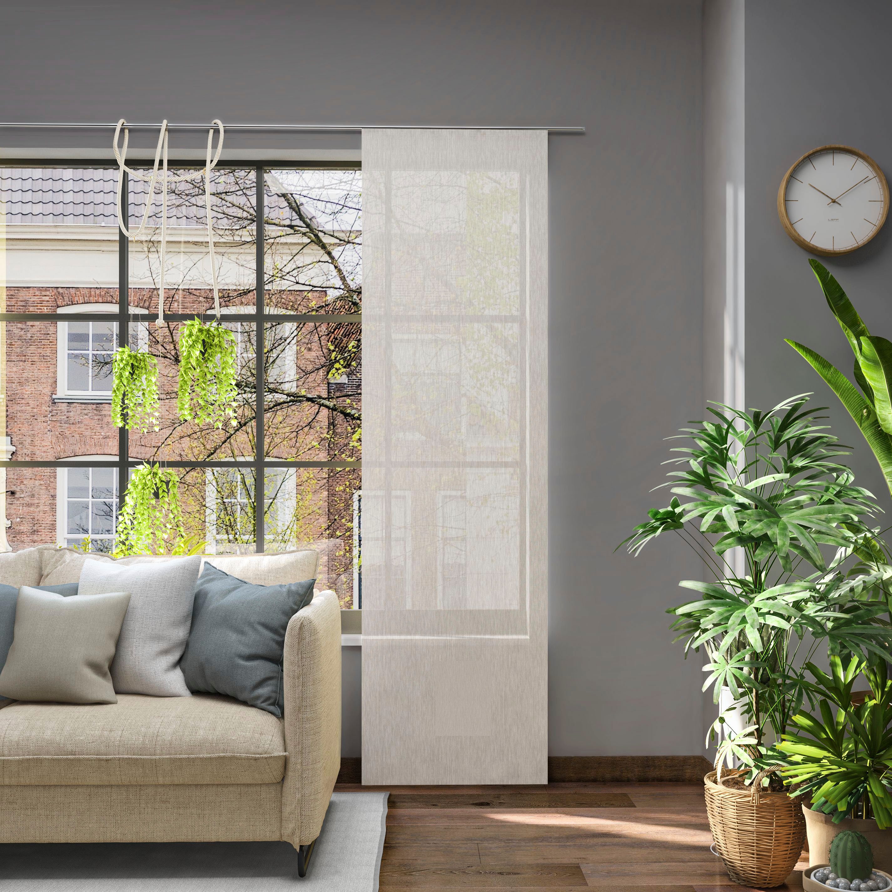 Neutex for you! Schiebegardine Libre-ECO (1 St), halbtransparent, Jacquard, günstig online kaufen