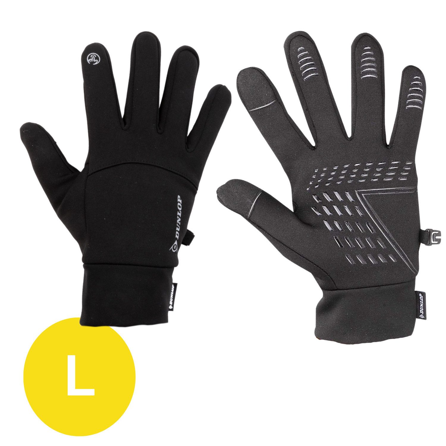 Dunlop Fahrradhandschuhe Dunlop L Handschuh Schwarz