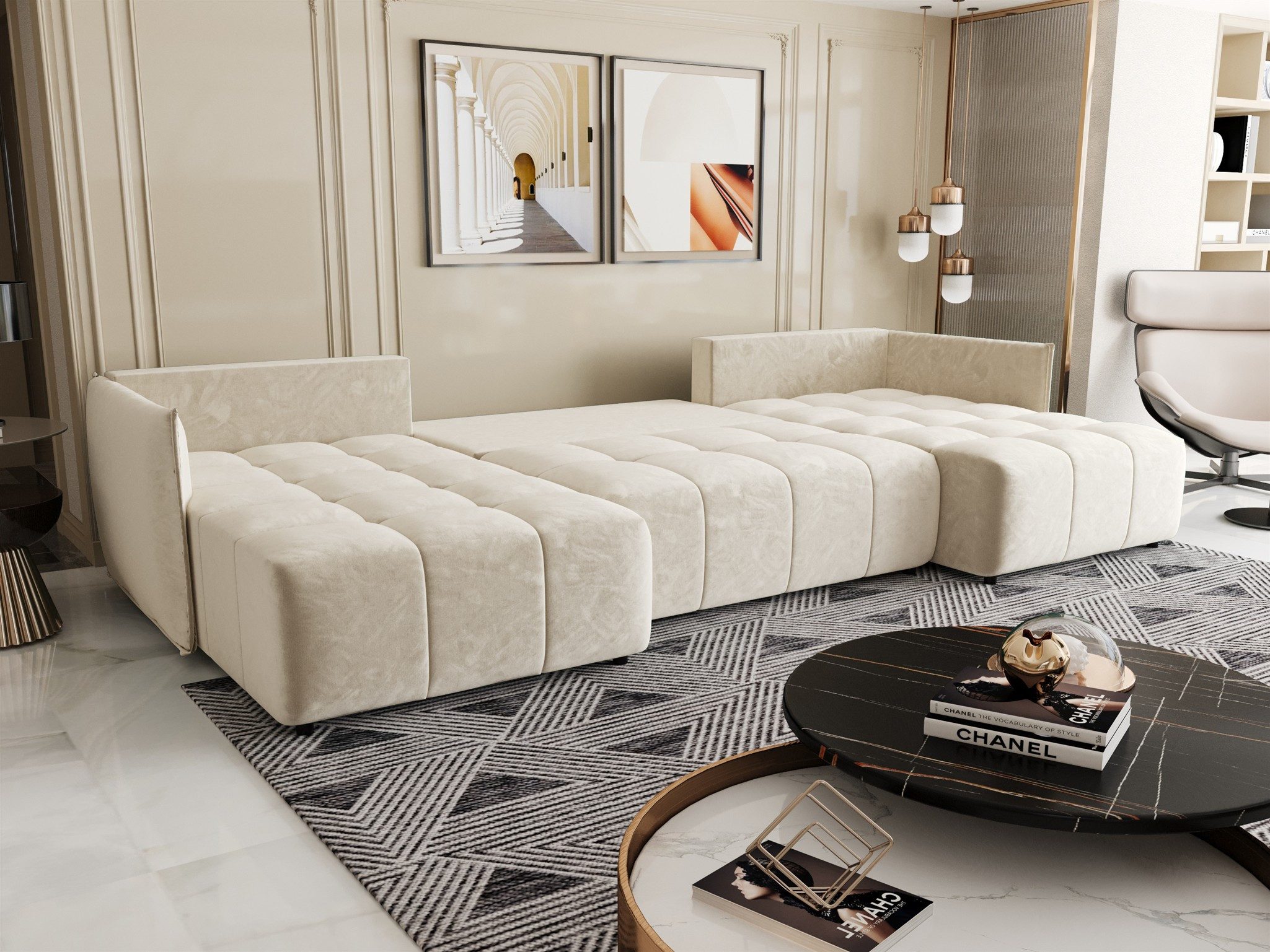 Fun Möbel Wohnlandschaft Sofa TREVISO in günstig online kaufen