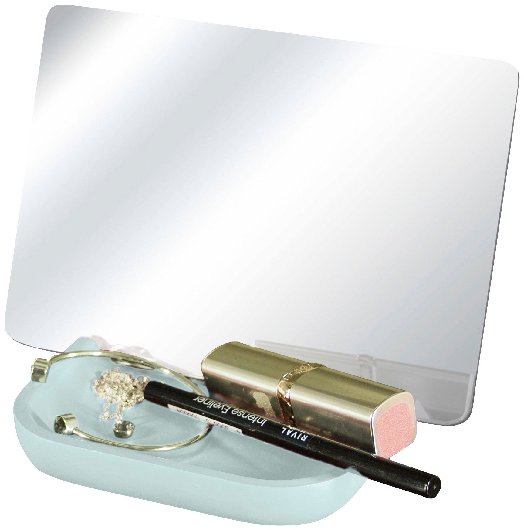 Kleine rutschsicher Wolke Kosmetikspiegel grün Tray Mirror,